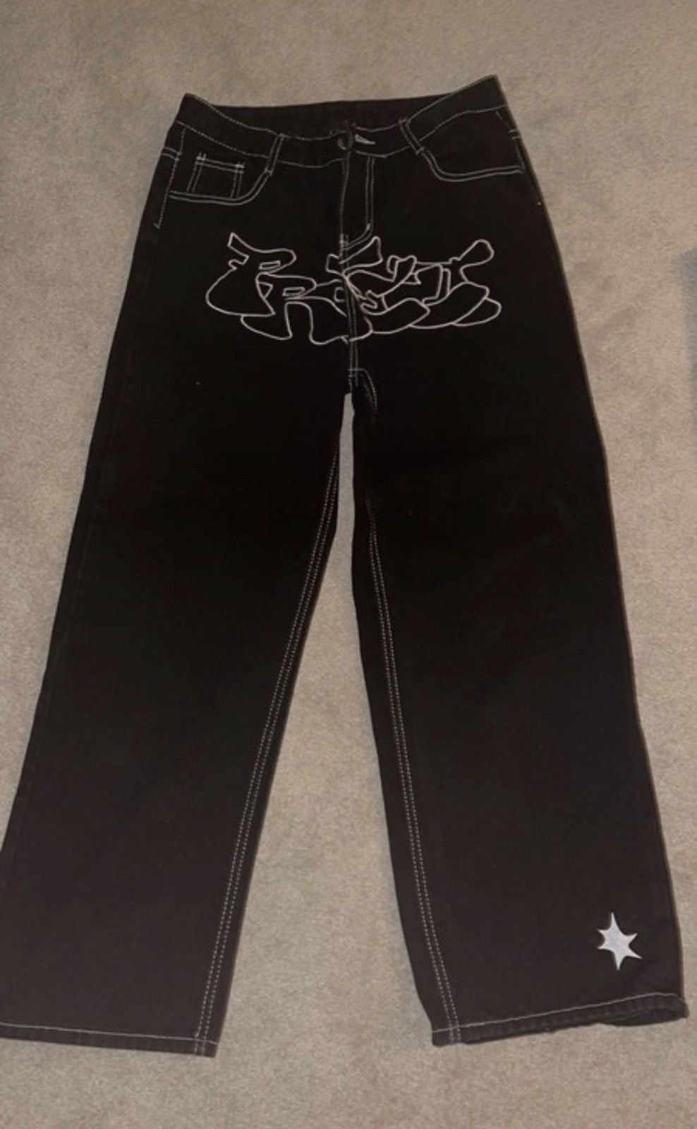 image of Black Denim Jeans, Men's (Size 34)