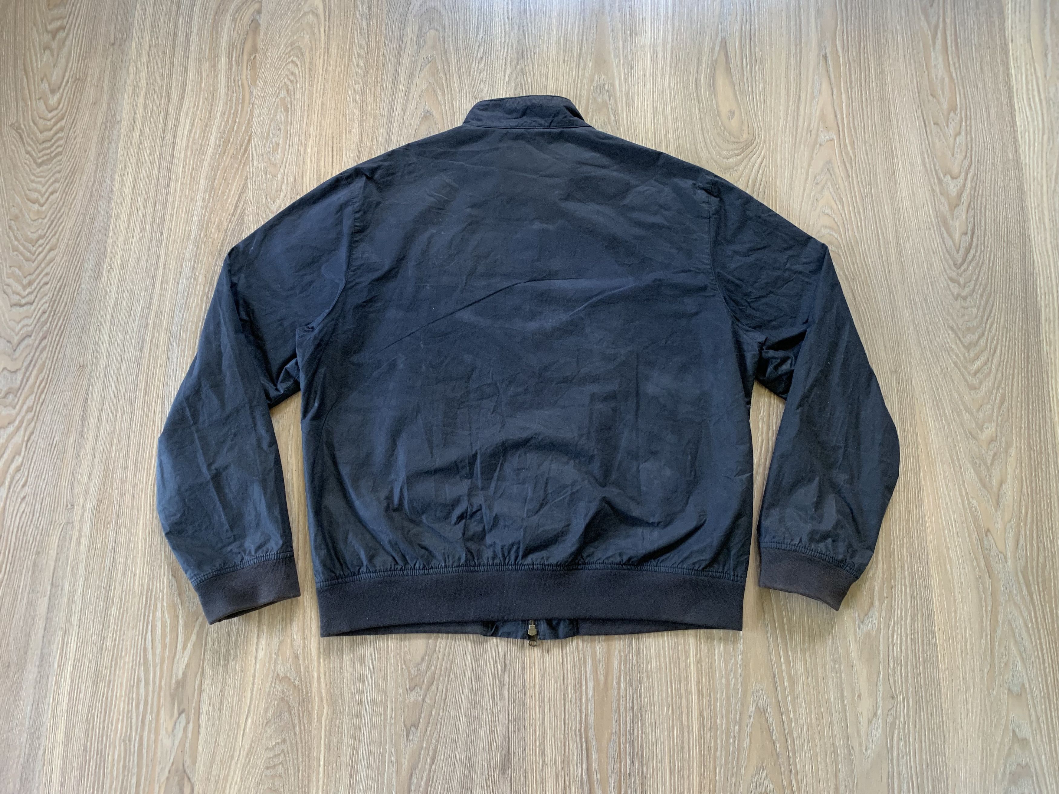 Barbour × Vintage Vintage Barbour Waxed Bomber Jacket Lightweight Royston Size US XXL / EU 58 / 5 - 4 Thumbnail