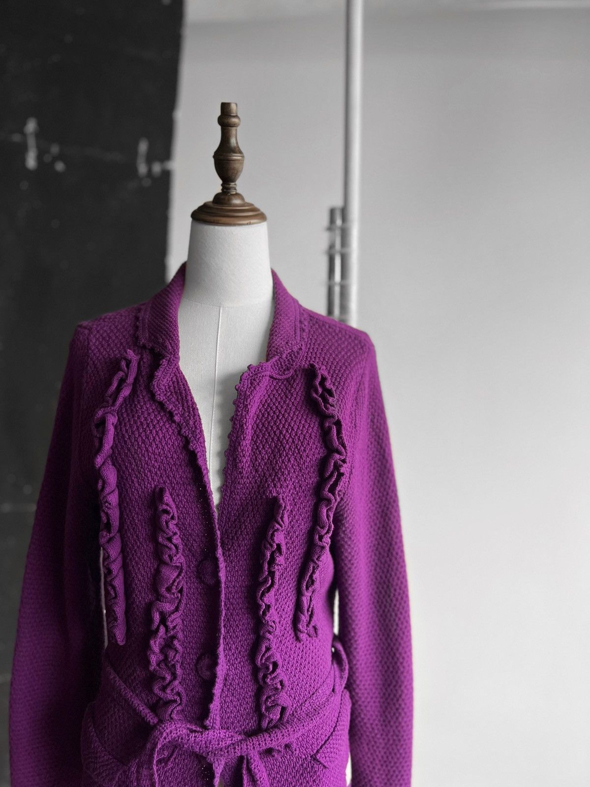 Odd Molly Odd Molly Womens 506 Purple Long Sleeve Knit Cotton Cardigan Size L / US 10 / IT 46 - 2 Thumbnail