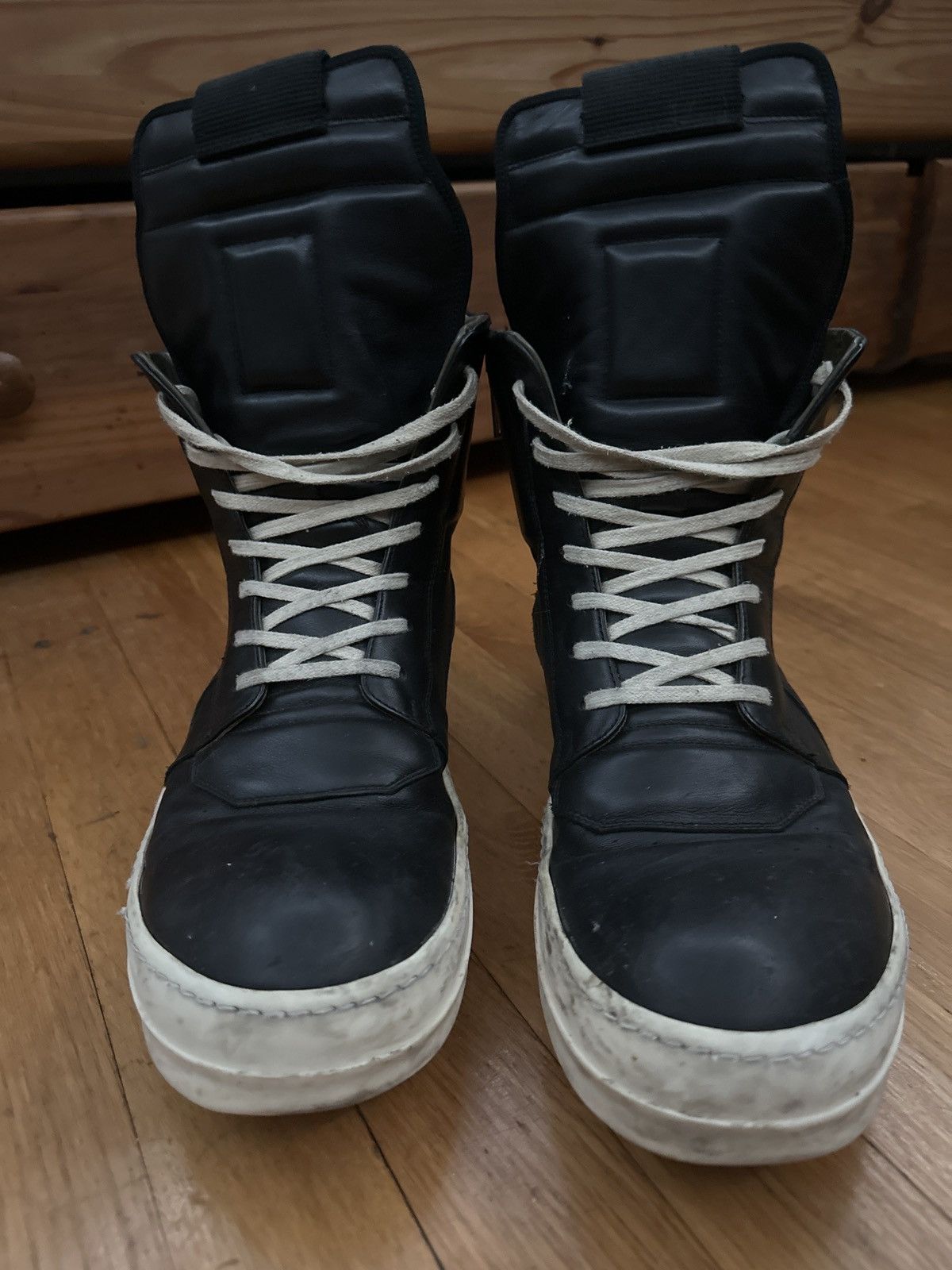 Rick Owens Rick Owens Triple Black Geobaskets Size US 11 / EU 44 - 1 Thumbnail