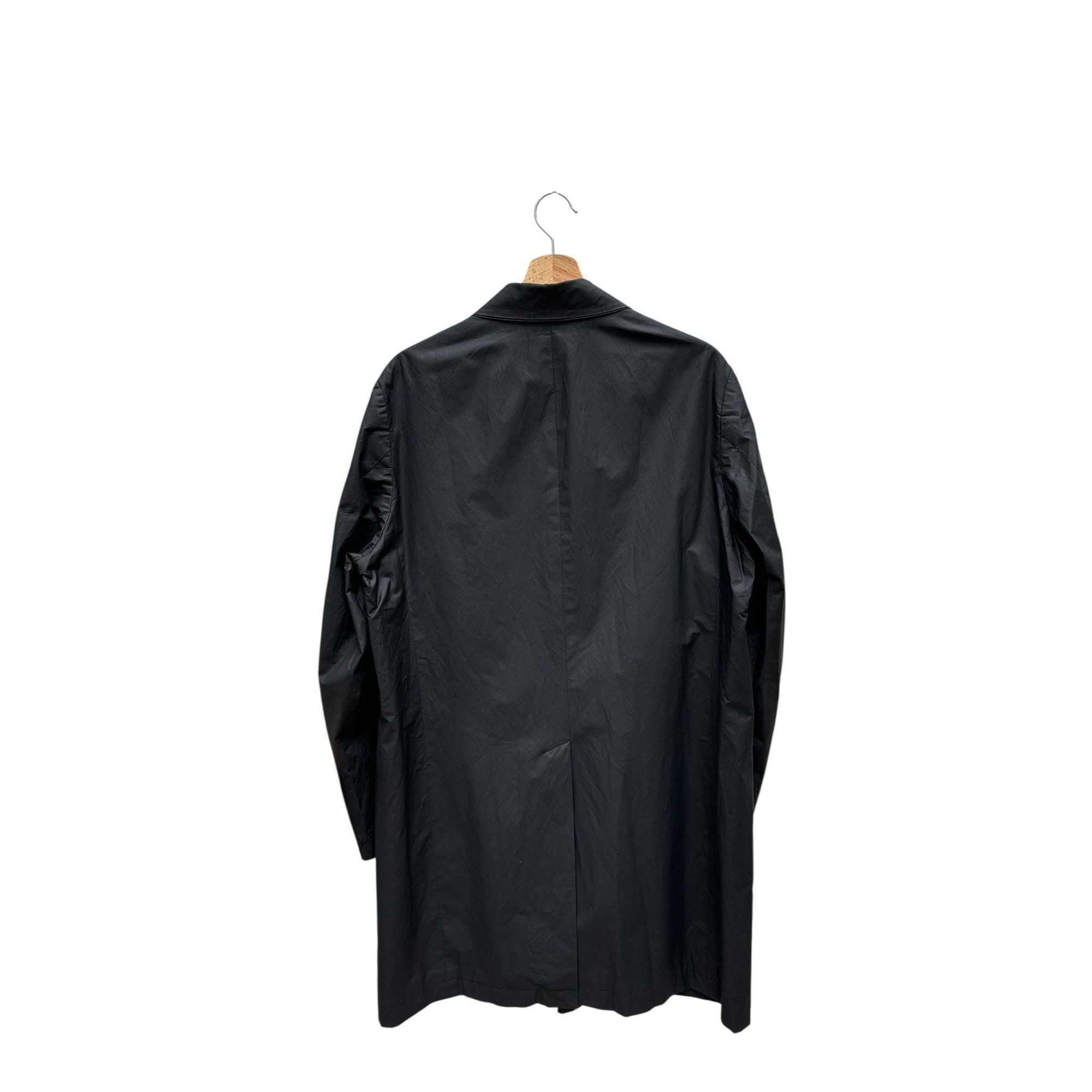 Yves Saint Laurent Black Nylon Mac Coat Size US M / EU 48-50 / 2 - 3 Thumbnail