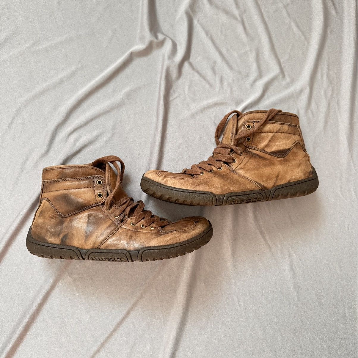 DIESEL ブーツ BUTCH archive Diesel Basket Butch Zippy (zip up) leather boots - size 10.5 | Grailed