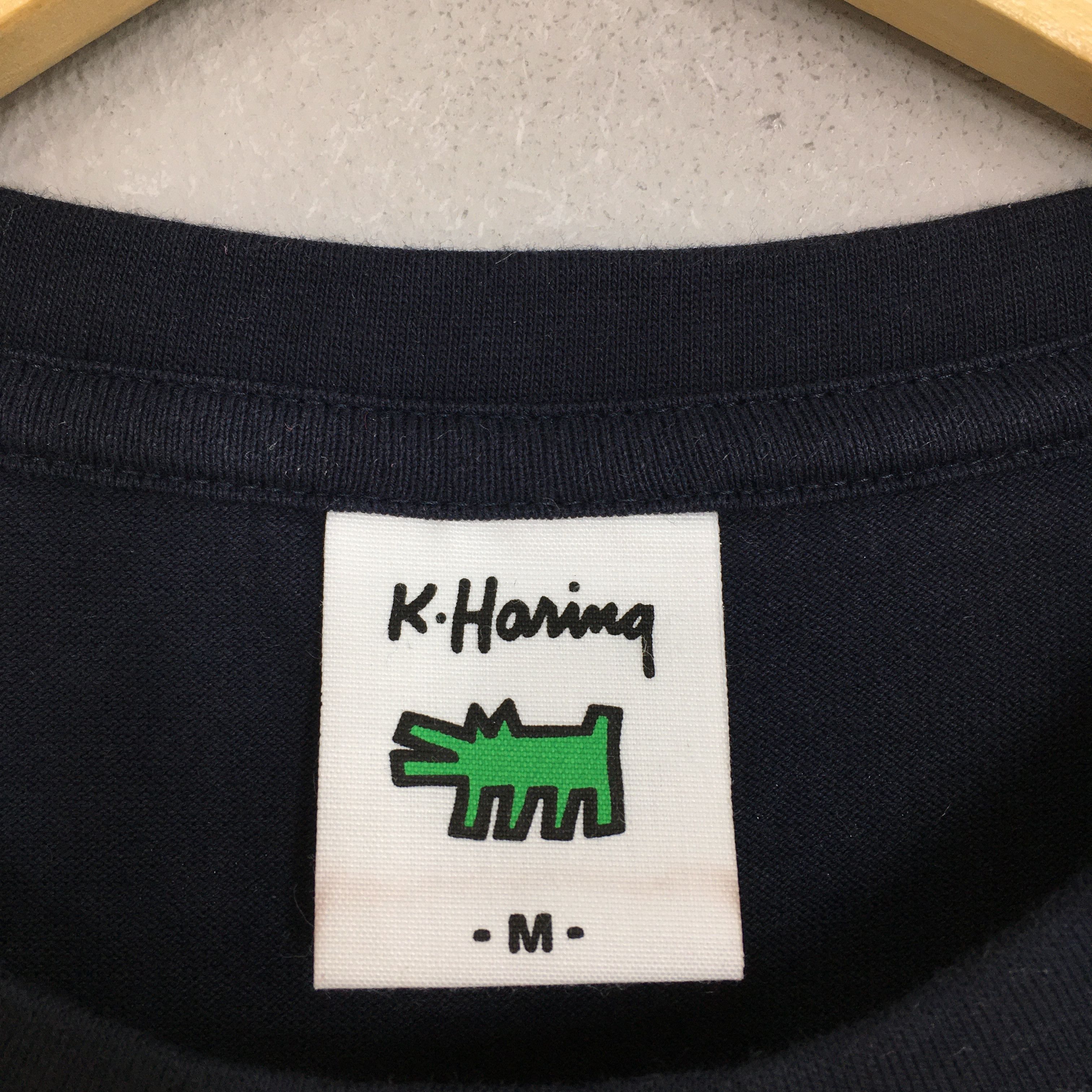 Art Comes First × Keith Haring Vintage 90s Keith Haring American Flag Pop Art Tshirt Medium Size US M / EU 48-50 / 2 - 5 Thumbnail