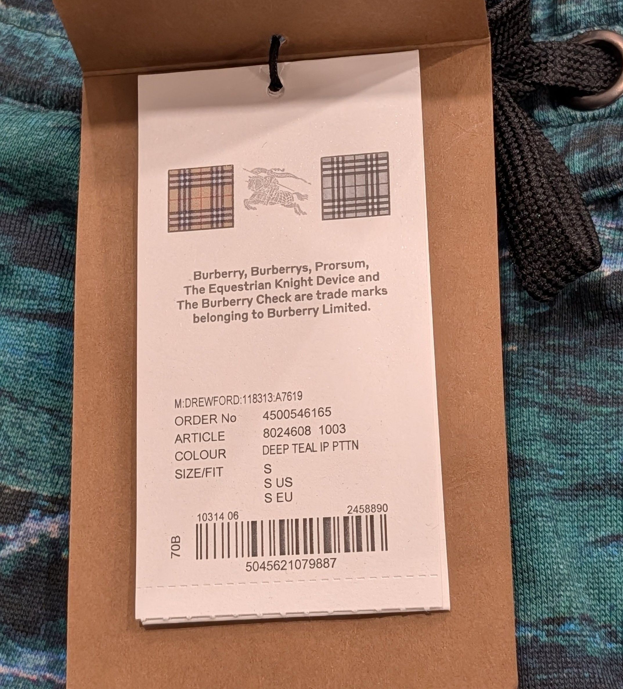 Burberry Burberry Sea Print Track Pants Deep Teal Small Size US 30 / EU 46 - 11 Thumbnail