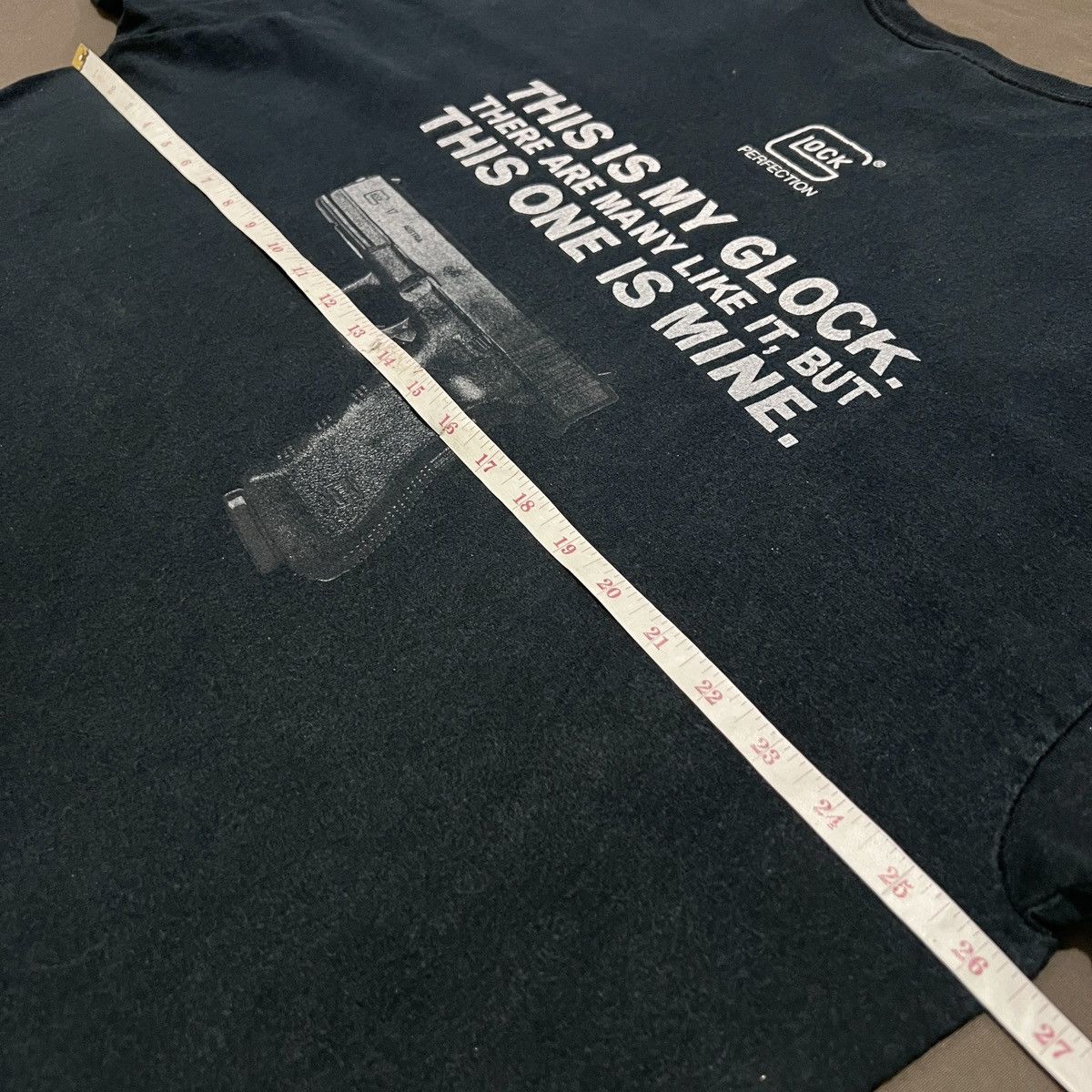 Vintage Vintage Y2K Glock Perfection Pistol Handgun Drill Tee 2XL Size US XXL / EU 58 / 5 - 8 Thumbnail