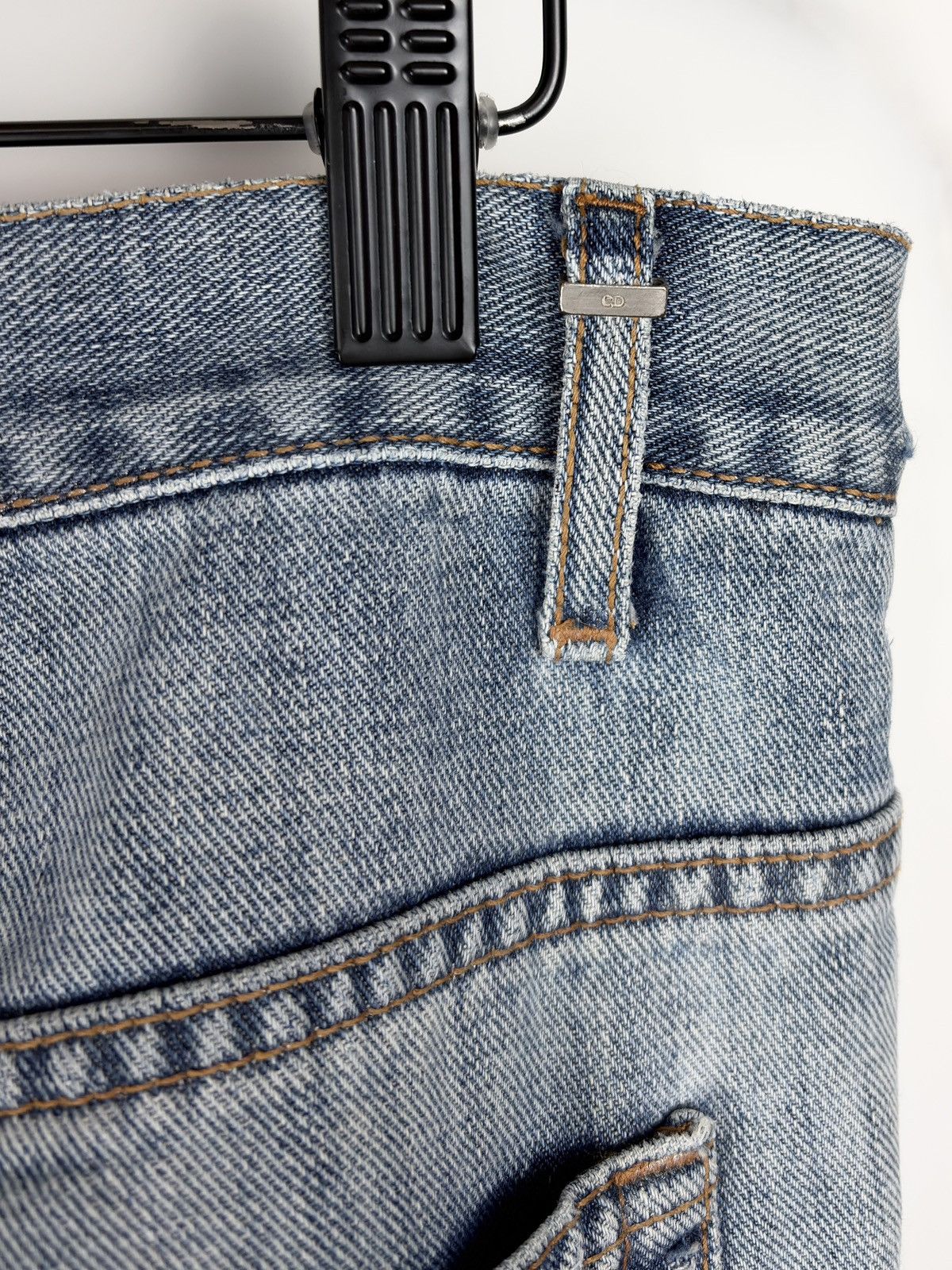 Dior SS08 Dior Homme Distressed Silver Blue Denim Jeans Jake Size US 30 / EU 46 - 5 Thumbnail