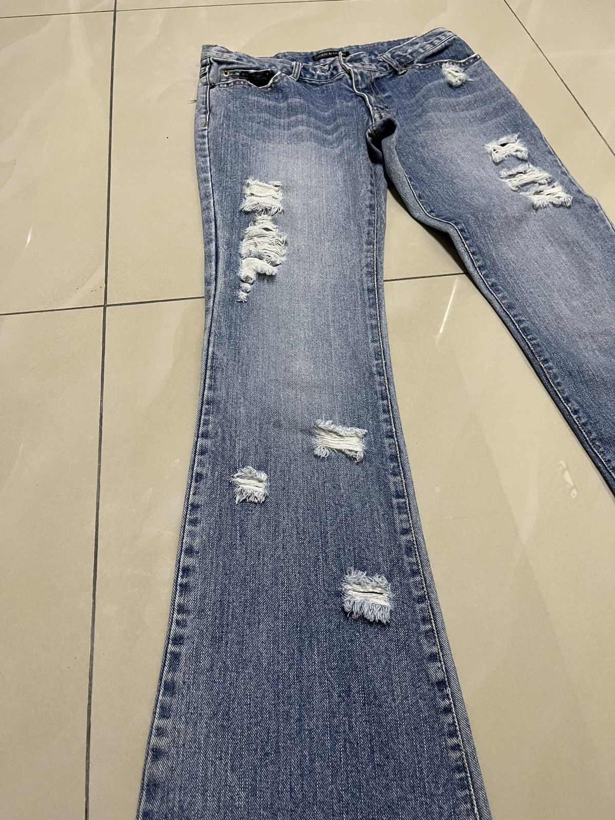 Hysteric Glamour Flare Jeans Jean & Louis distressed low rise bootcut F1 Size US 28 / EU 44 - 3 Thumbnail