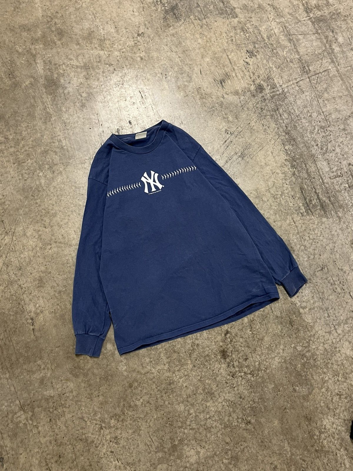 Vintage NY Yankees vintage Lee sport longsleeve shirt hype rare Size US XL / EU 56 / 4 - 2 Thumbnail