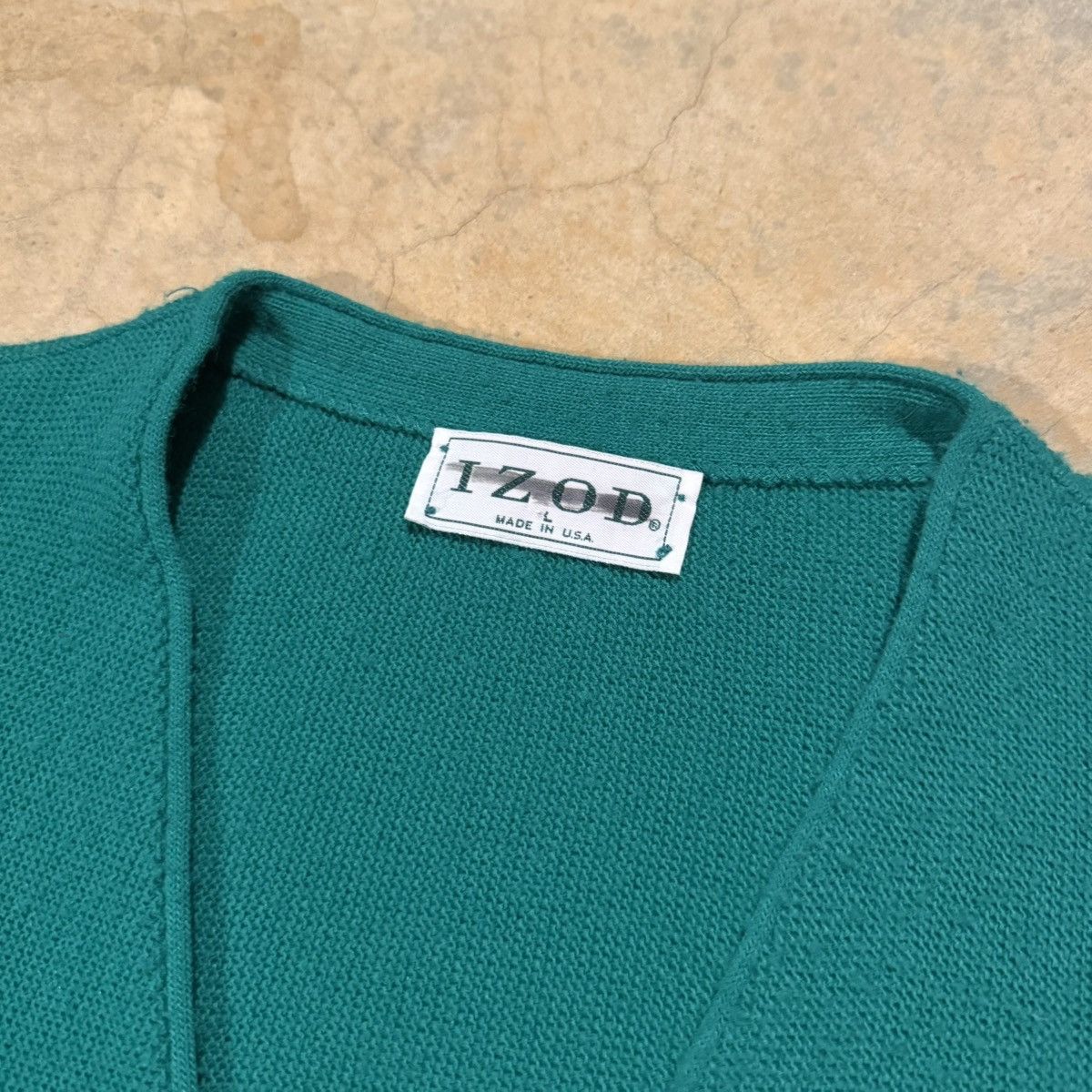 Izod 1980s Izod Lacoste Crest Embroidered Knit Cardigan Sweater Size US L / EU 52-54 / 3 - 4 Thumbnail