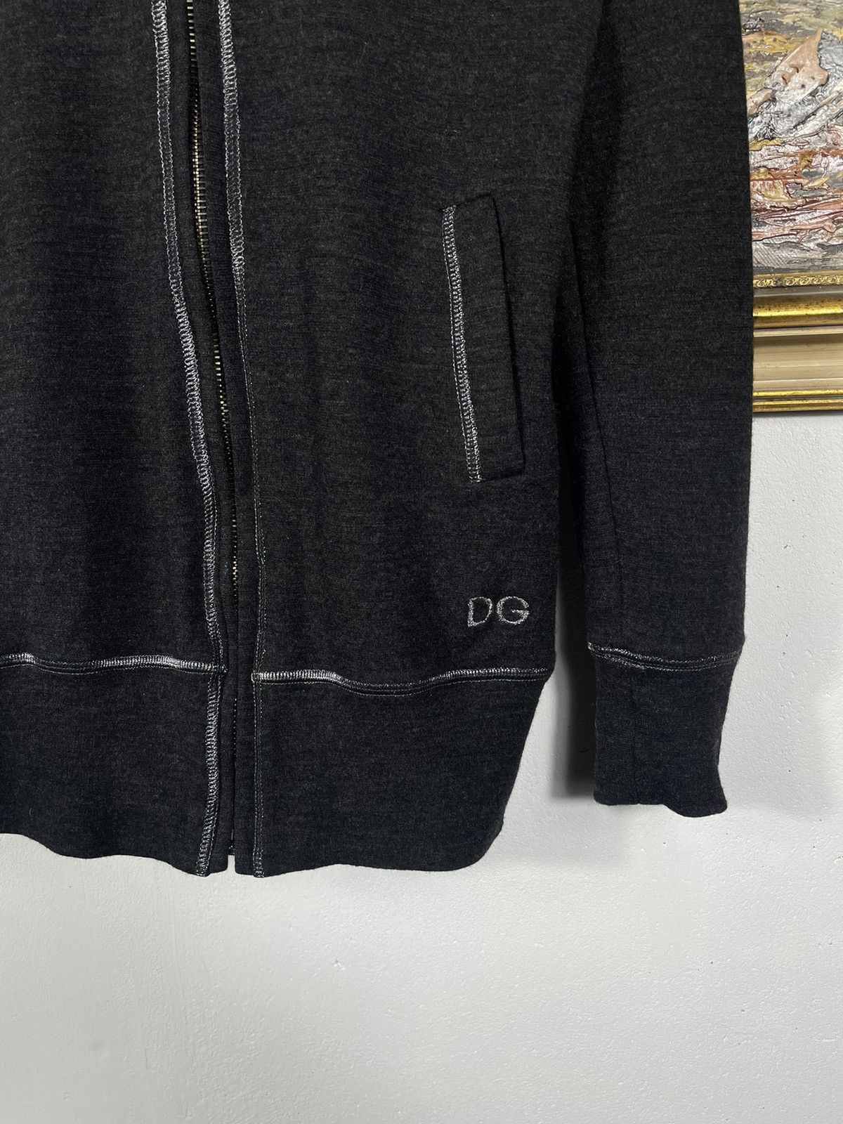 Dolce & Gabbana × Vintage Dolce&Gabbana Hoodie Mohair Silk Blend Old Money Designer Size US S / EU 44-46 / 1 - 5 Thumbnail