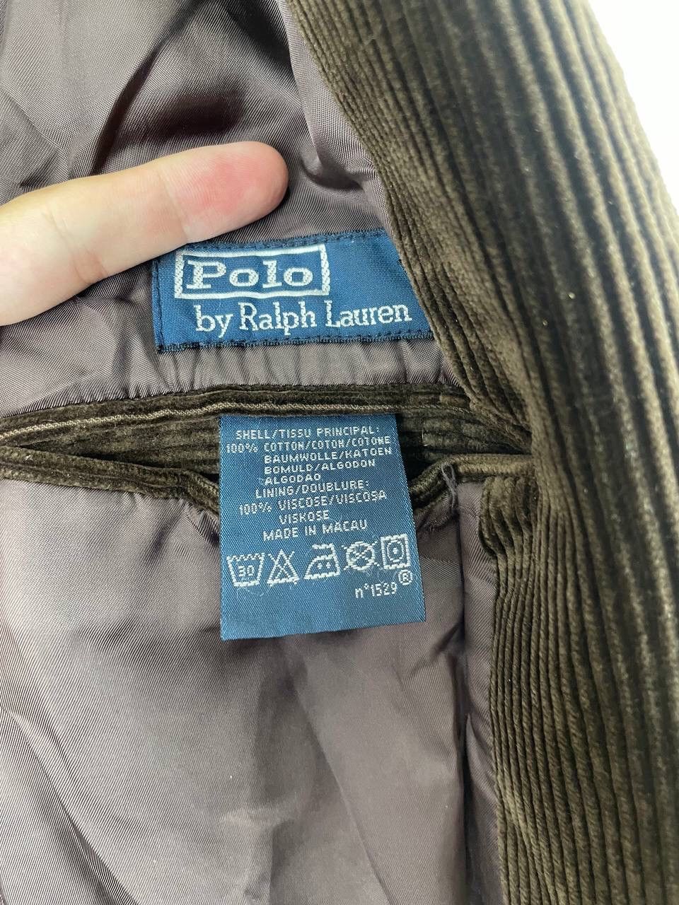 Polo Ralph Lauren × Ralph Lauren × Vintage Vintage 90s Polo Ralph Lauren Corduroy Velvet Blazer Jacket Size 46R - 8 Thumbnail