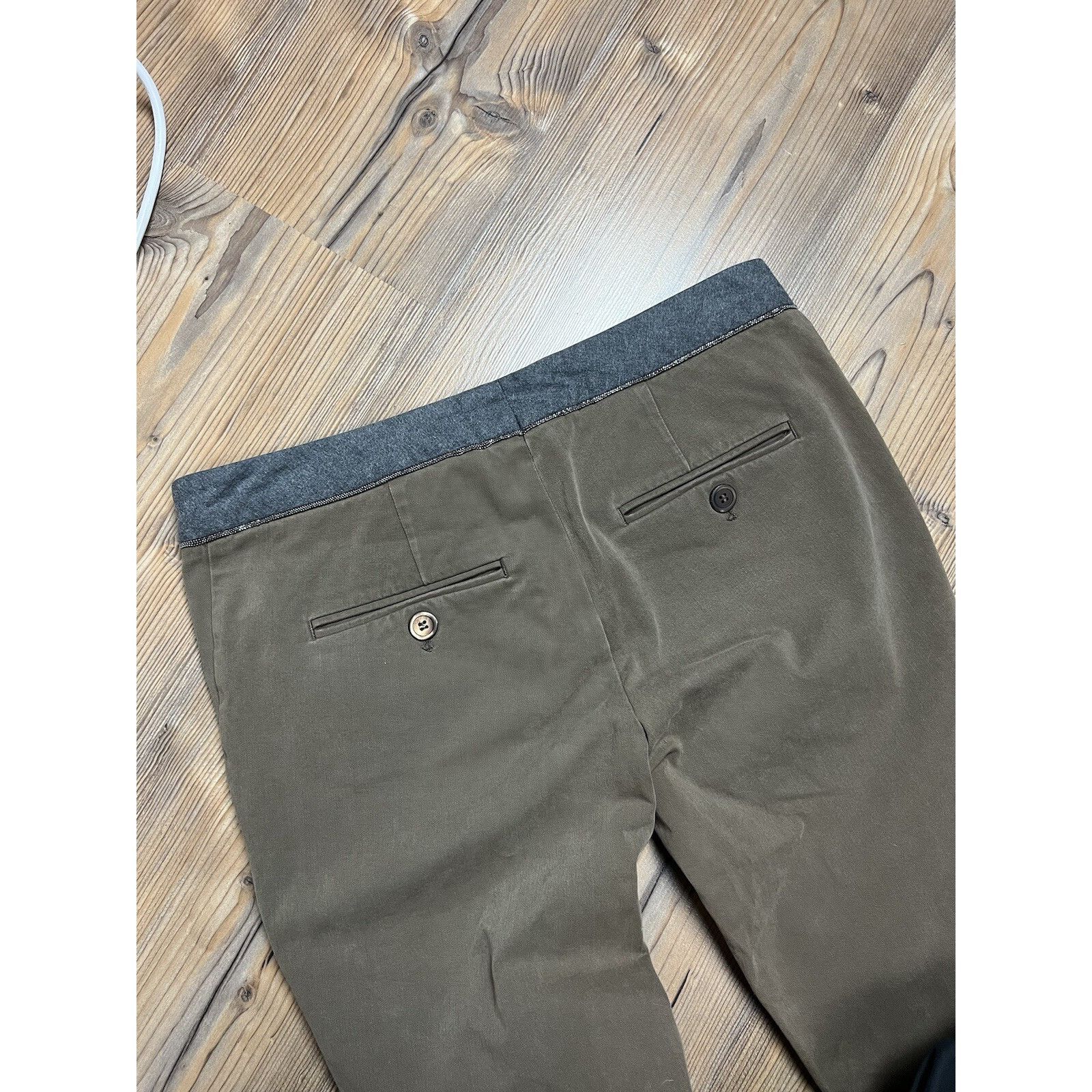 Brunello Cucinelli Brunello Cucinelli Brown Cropped Skinny Pants Size IT 42 US Size 28" / US 6 / IT 42 - 8 Thumbnail