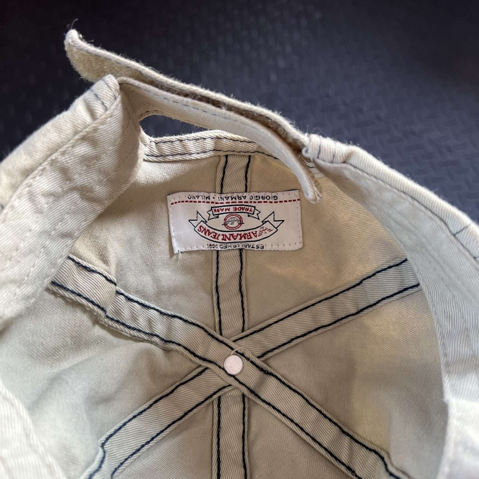 Emporio Armani Armani Jeans Cap Logo Hat Beige One Size Size ONE SIZE - 6 Thumbnail