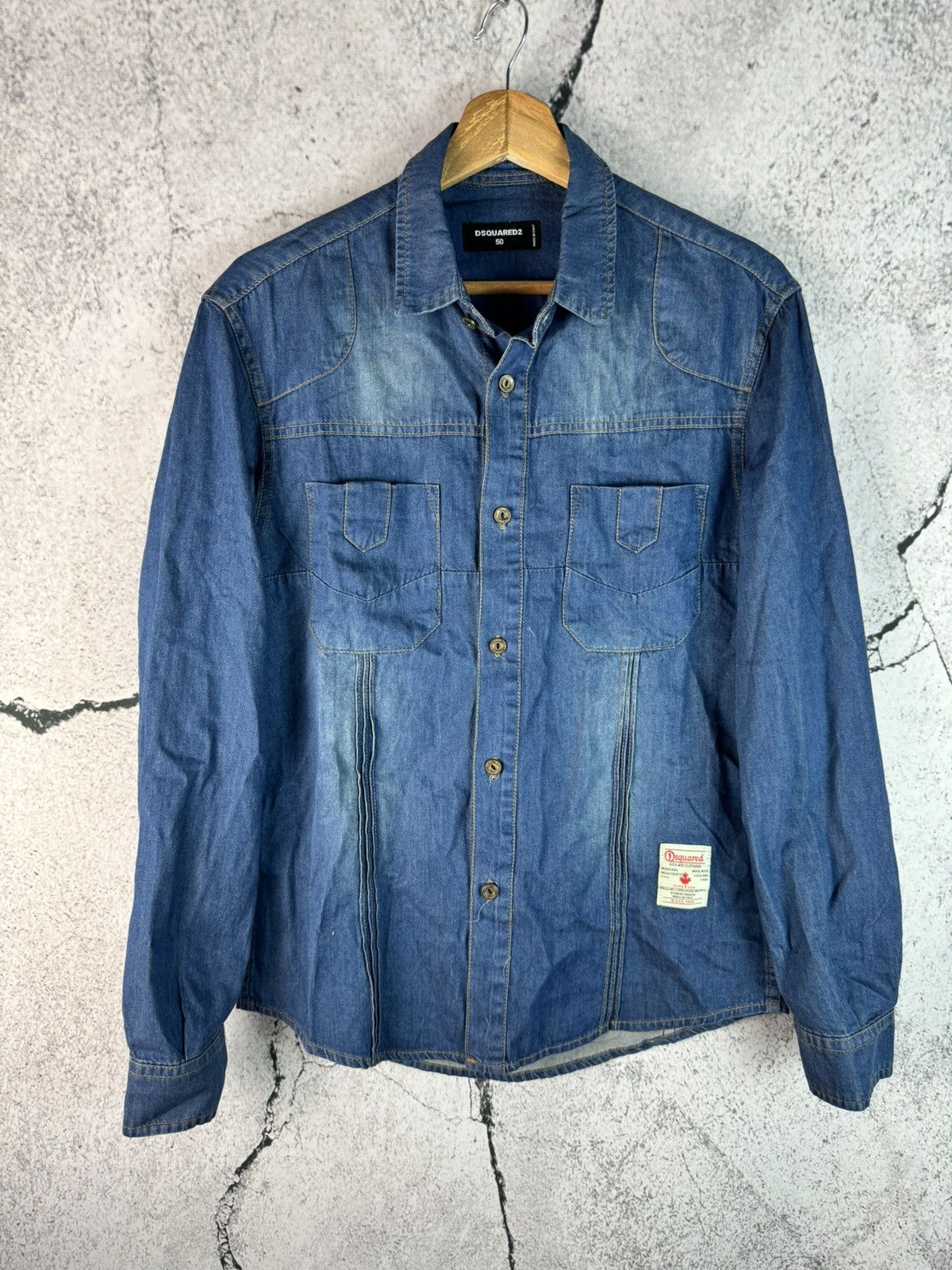 Dsquared2 Dsquared2 Denim Jeans Shirt Button Size US M / EU 48-50 / 2 - 1 Thumbnail