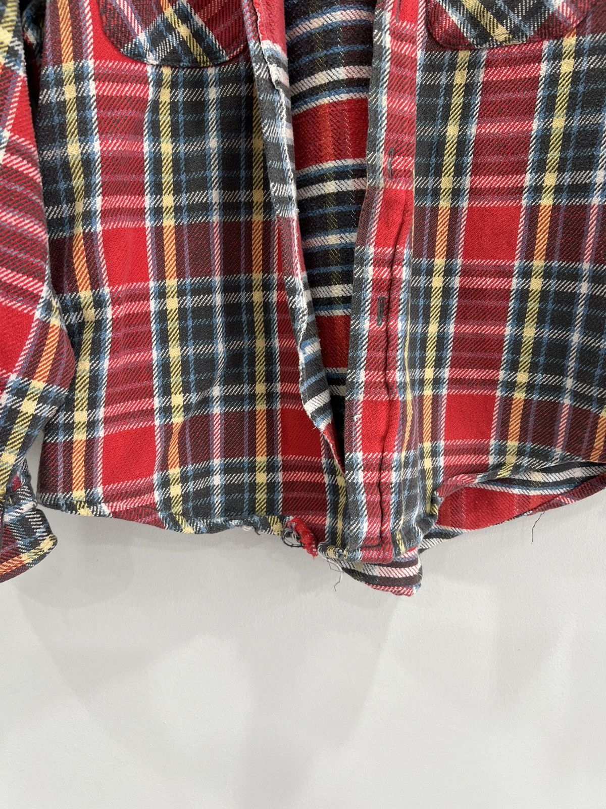 Big Mac Vintage Big Mac Thrashed Flannel Shirt button plaid Size US M / EU 48-50 / 2 - 3 Thumbnail