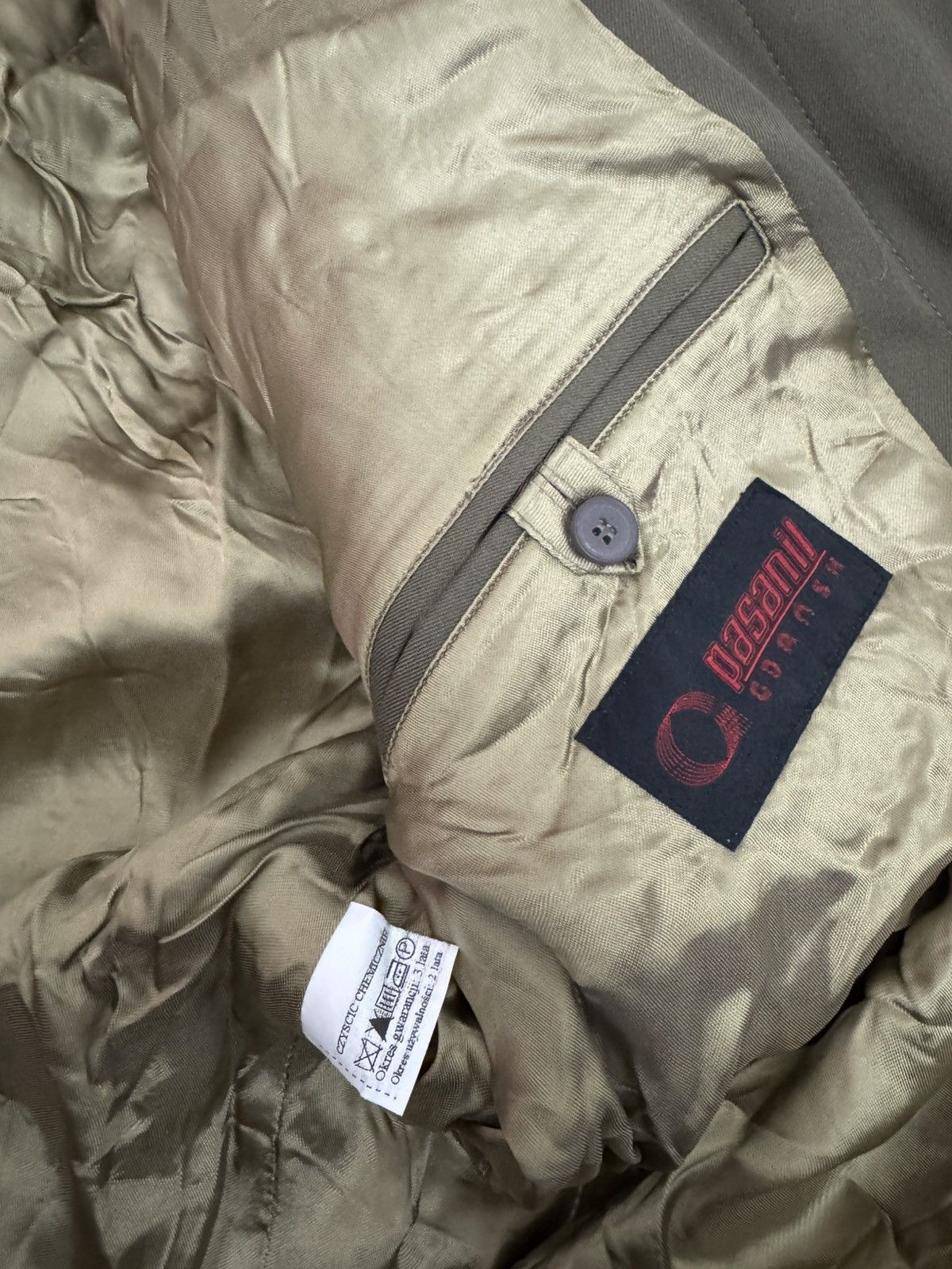 Vintage Rare Archive 80’s Military Cropped Boxy Jacket Army Polish Size US L / EU 52-54 / 3 - 3 Thumbnail