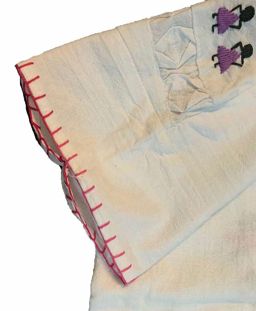 Designer Pre Owned White Hand Made Blouse L Size L / US 10 / IT 46 - 4 Thumbnail