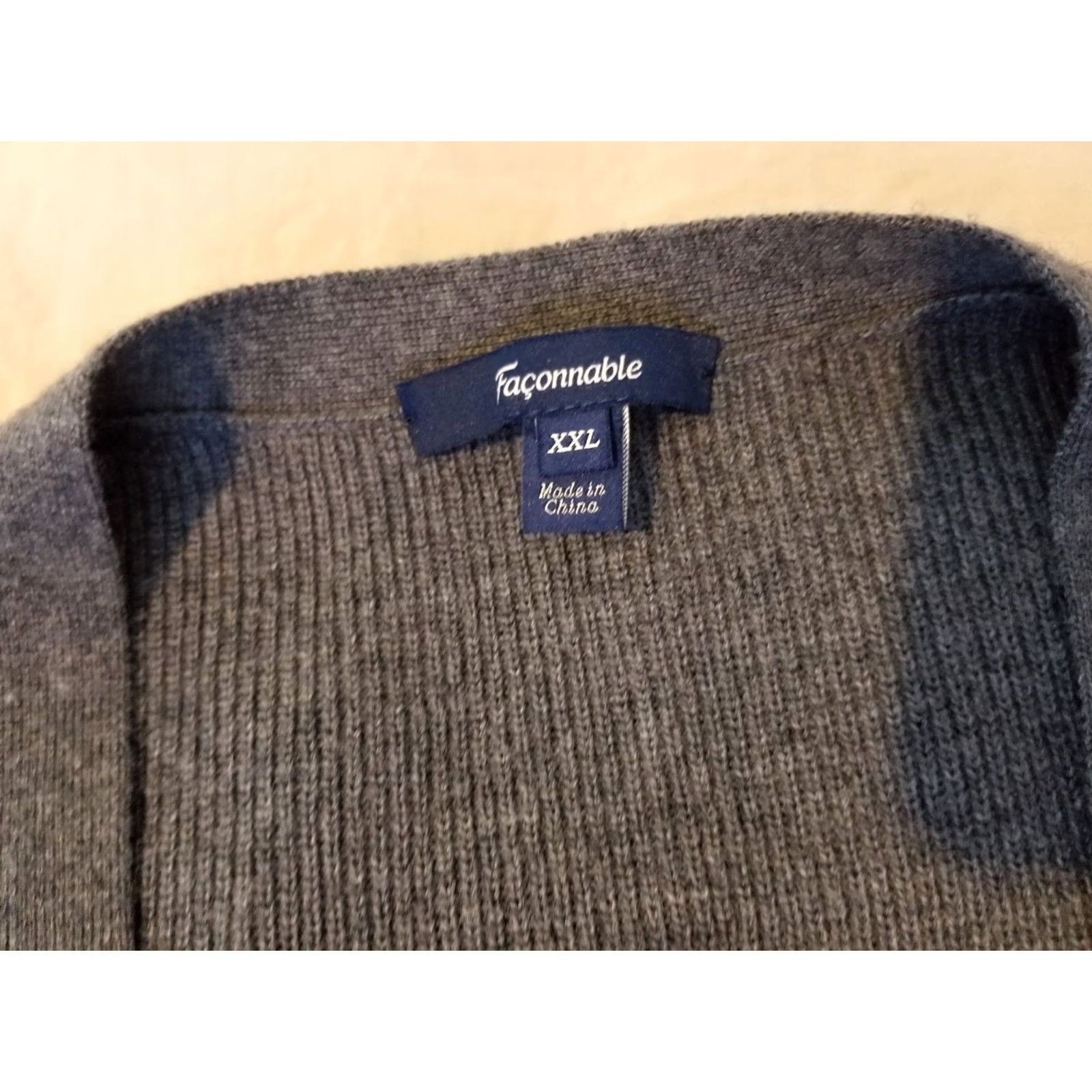 Faconnable Mens Faconnable Wool Vest 2XL Gray Vest Mens Wool Solid Button Casual 2XL Overall Warmth Winter Fall Spring Clothing Size US XXL / EU 58 / 5 - 2 Thumbnail