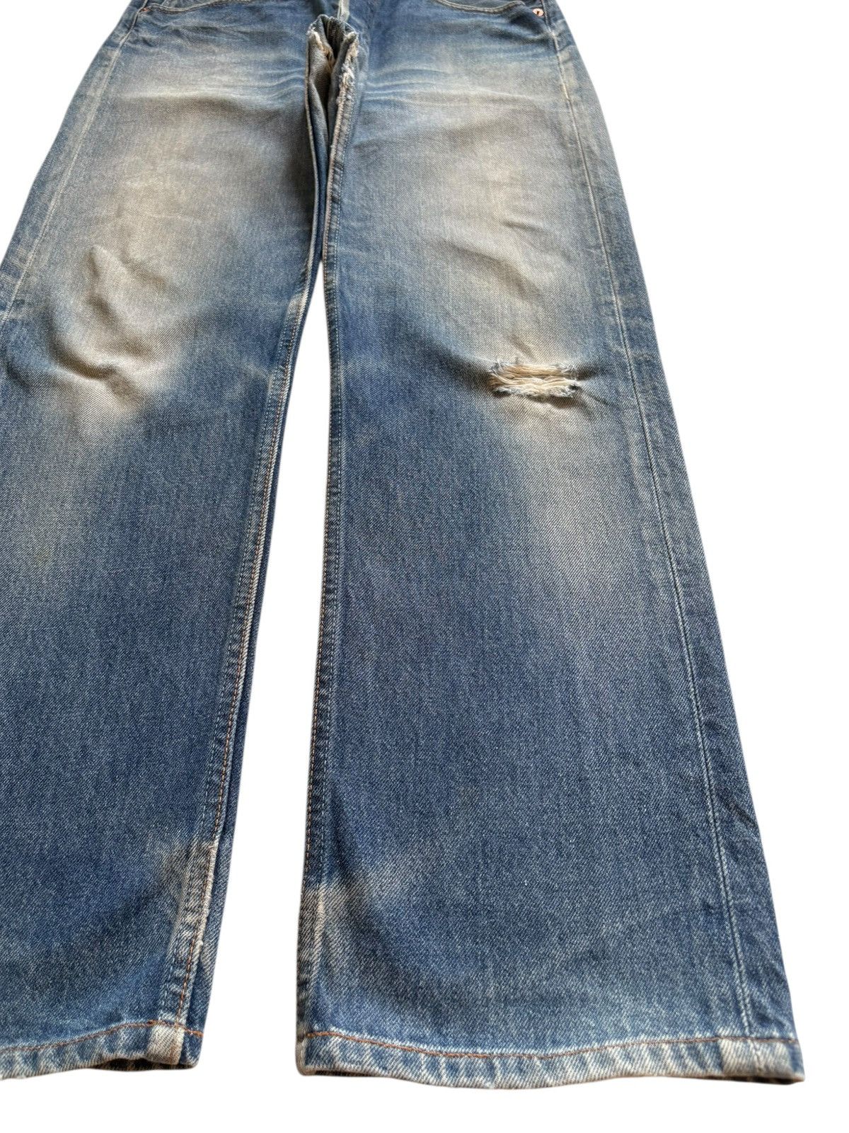 Levi's Vintage 90s Levis 501 Mud Wash Distressed Loose Jeans Size US 33 - 7 Thumbnail