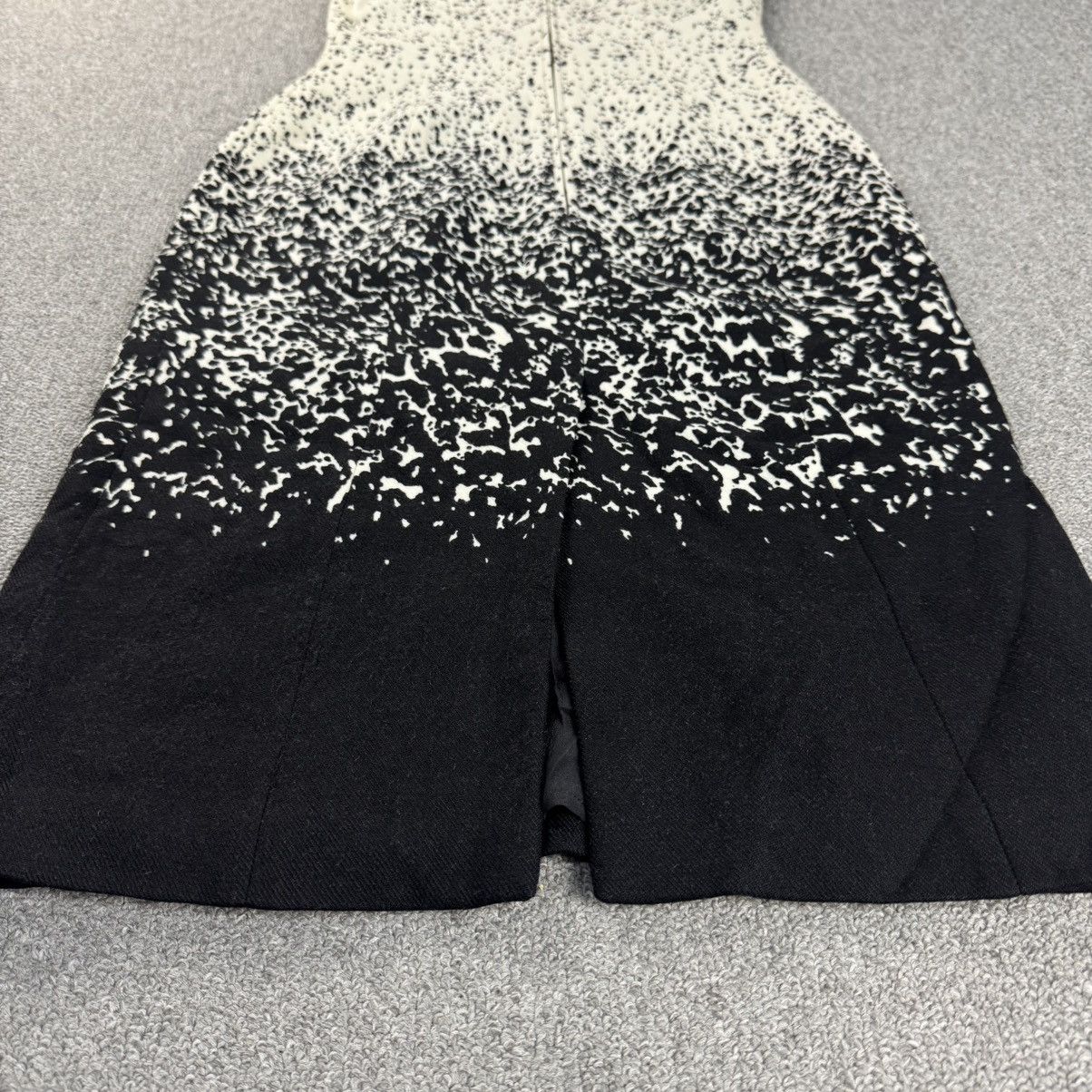 Burberry Prorsum Burberry - Wool Black and White Speckle Shift Dress Size XS / US 0-2 / IT 36-38 - 6 Thumbnail
