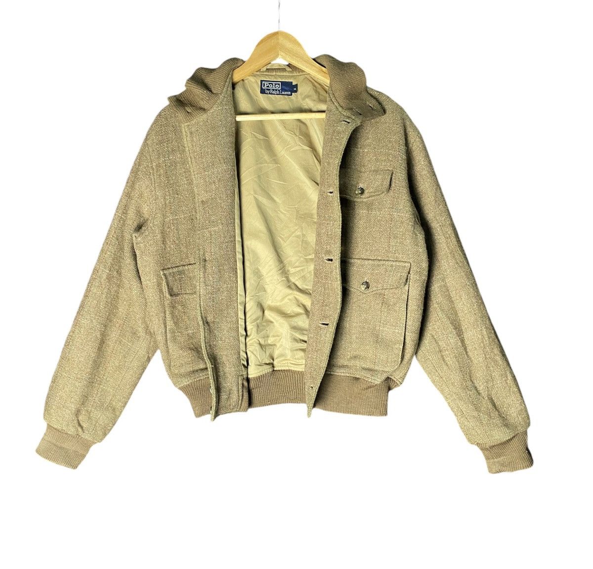 Polo Ralph Lauren Vintage Polo Ralph Lauren Wool Bomber Jacket Size US M / EU 48-50 / 2 - 2 Thumbnail