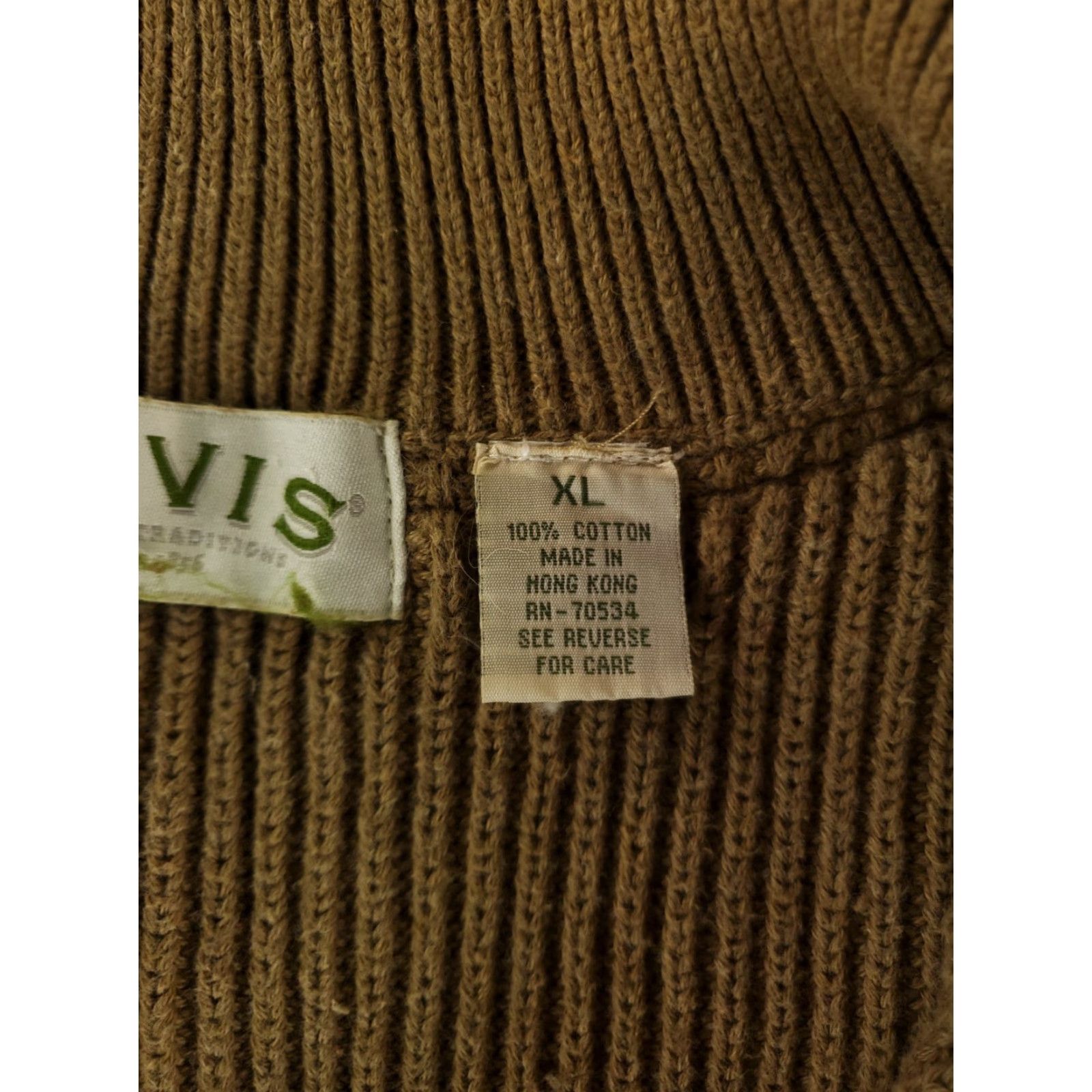 Orvis VINTAGE Orvis Sweater 90s Commando Cotton Brown Mens XL Pullover Size US XL / EU 56 / 4 - 2 Thumbnail