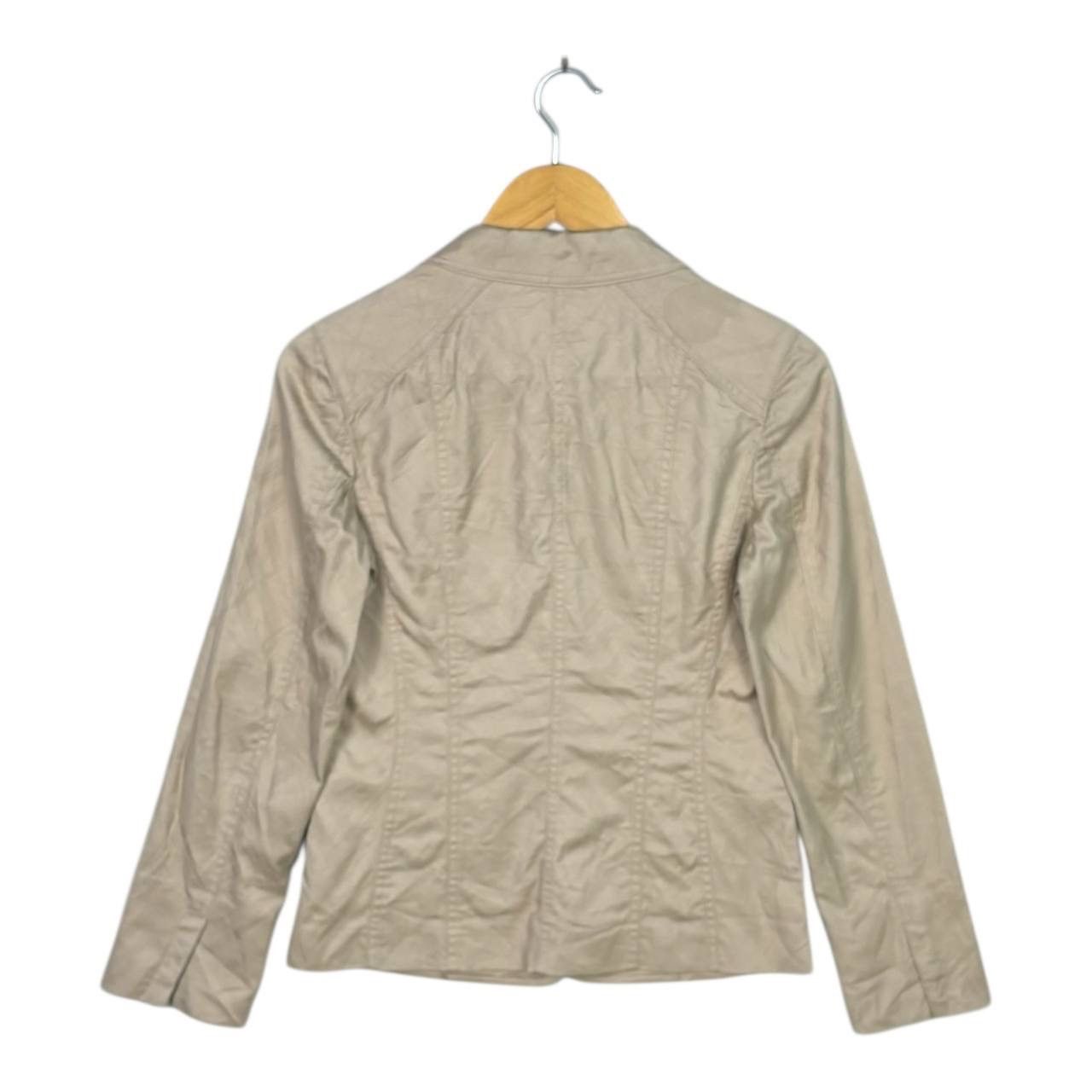 Burberry Burberry London Textured Check Blazer Jacket Tan Size 38 Size S / US 4 / IT 40 - 2 Thumbnail