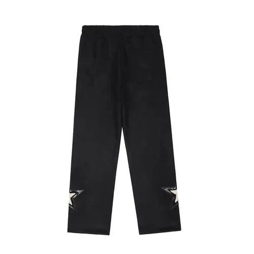 Other Embroidered letters casual elastic waist wide leg pants Size US 32 / EU 48 - 2 Thumbnail