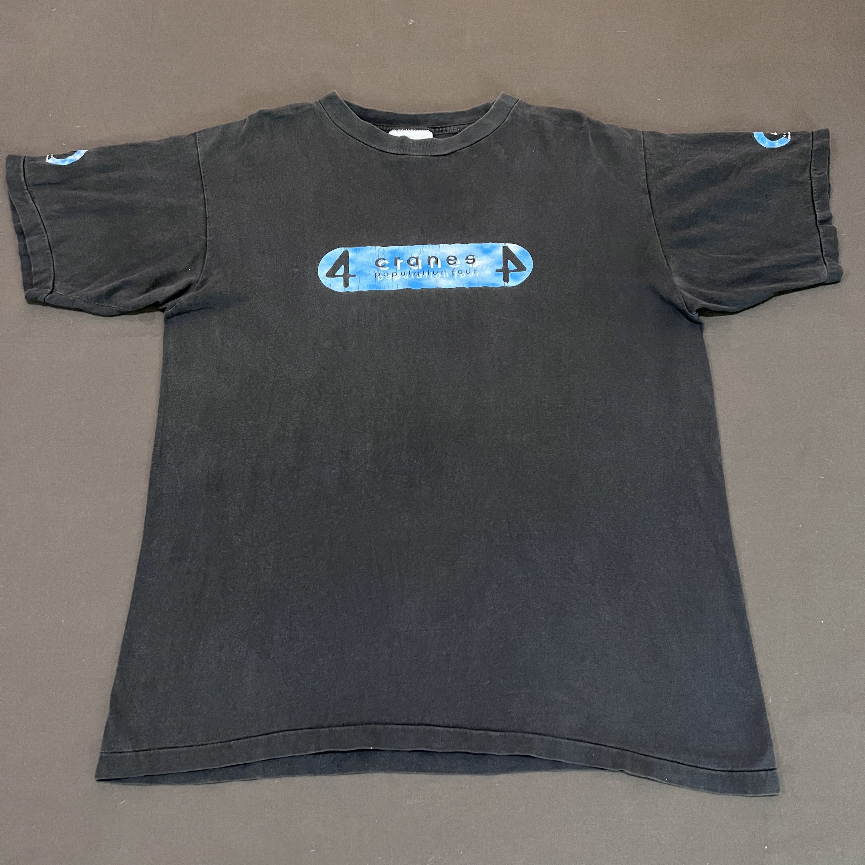 Band Tees × Vintage Vintage 90s Cranes Population Four Album Shoegaze Band Faded Size US XL / EU 56 / 4 - 3 Thumbnail