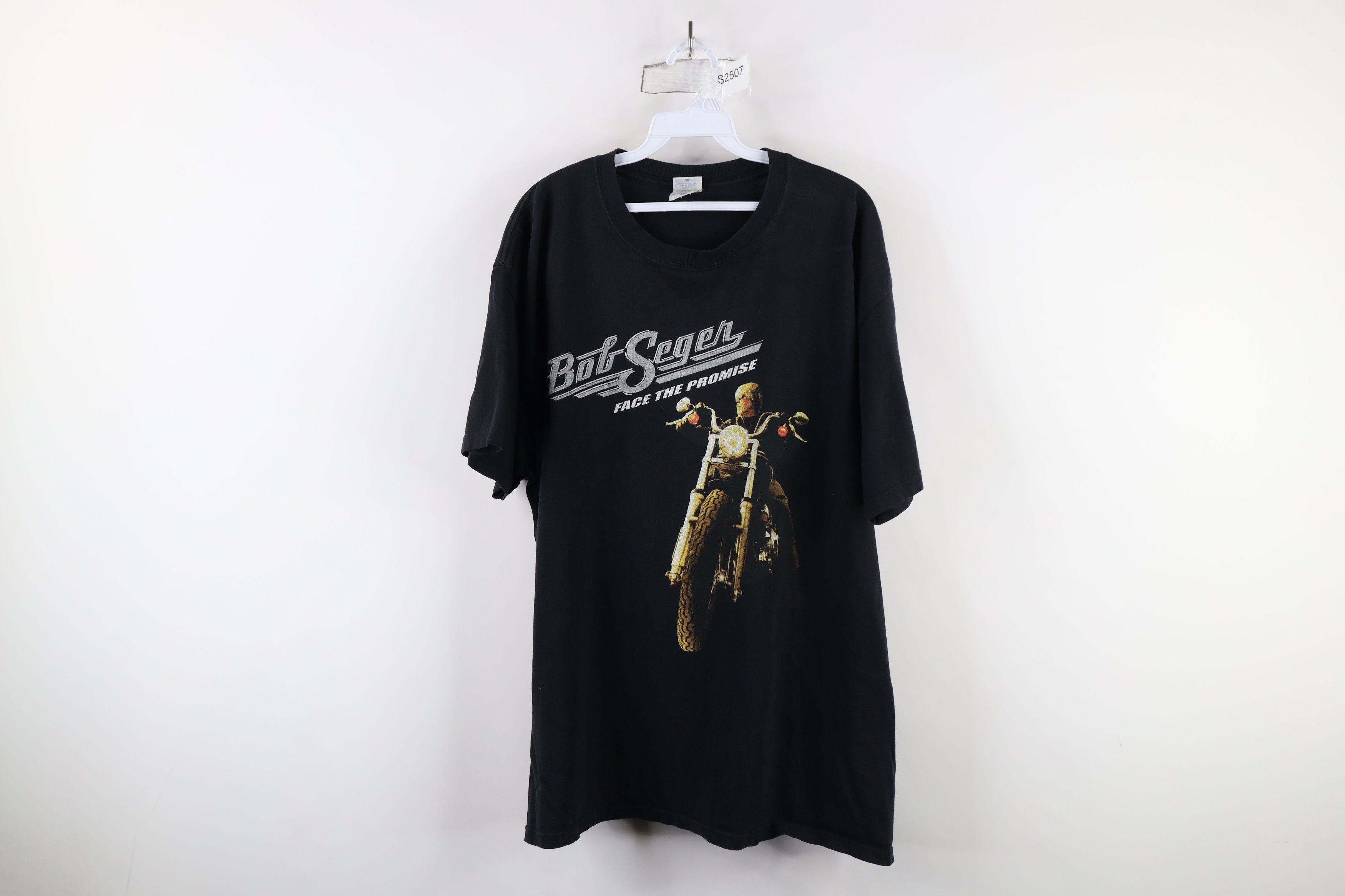 Vintage Vintage Y2K Tour Face The Promise Bob Seger Band T-Shirt Size US XL / EU 56 / 4 - 1 Thumbnail
