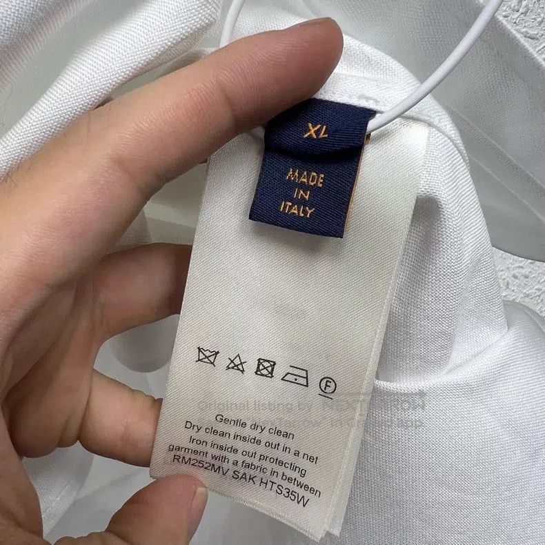 Louis Vuitton Louis Vuitton Colorful Diamond Pearl Button White Shirt Size US XL / EU 56 / 4 - 5 Thumbnail