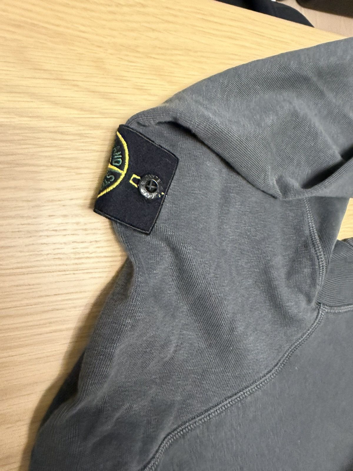 Stone Island Stone island Dyed Pullover Hoodie – Faded Charcoal Grey Size US XL / EU 56 / 4 - 3 Thumbnail