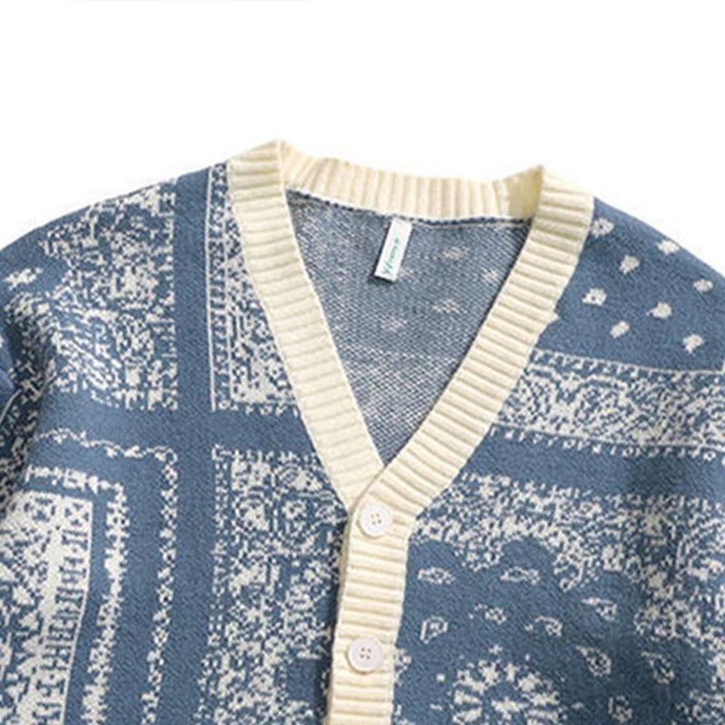 Japanese Brand × Vintage Cashew Flowers Vintage 90s Style Cardigans Size US L / EU 52-54 / 3 - 2 Thumbnail