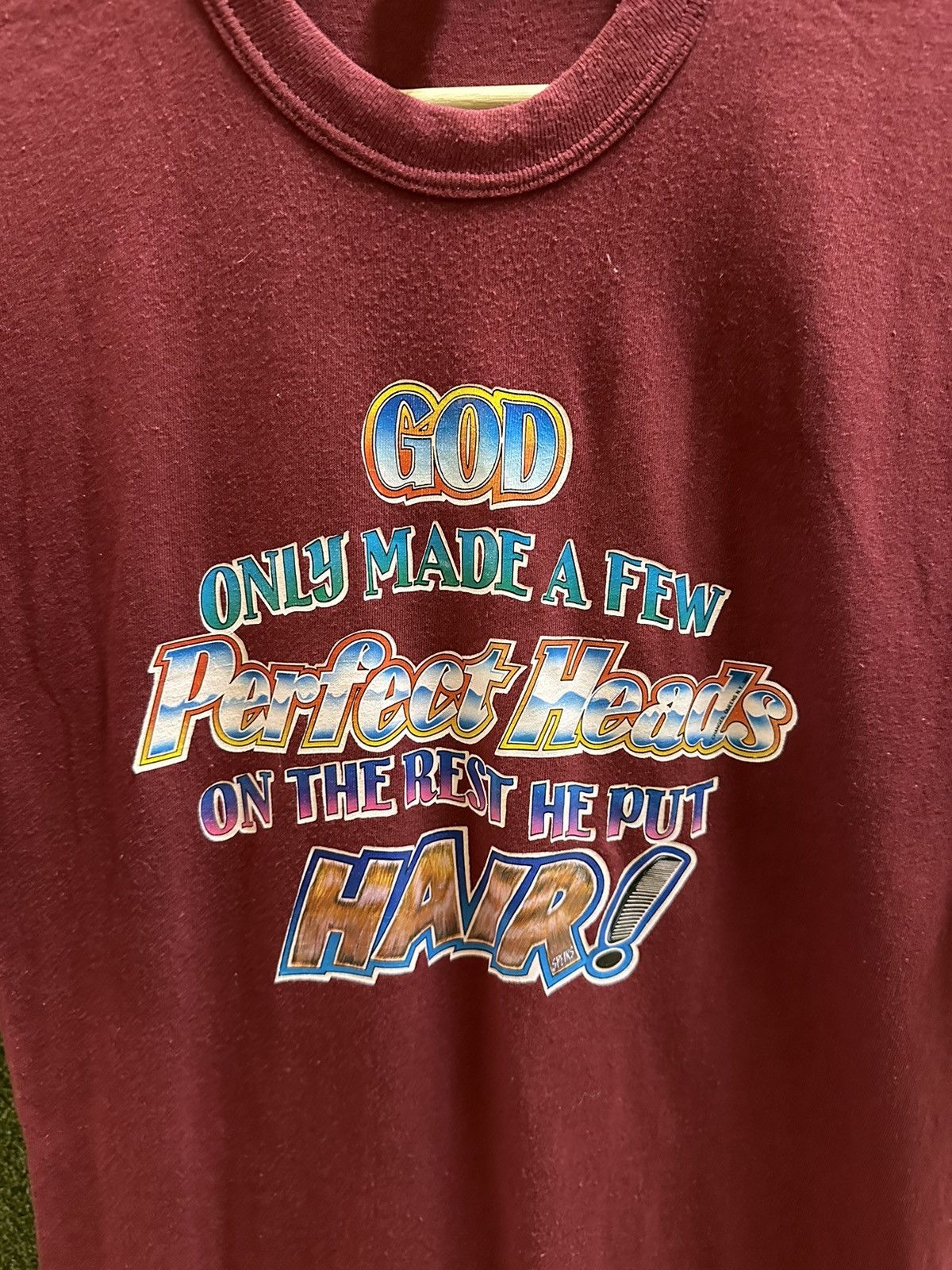 Vintage Vintage 1980s God Made Few Perfect Heads T-shirt Small Size US S / EU 44-46 / 1 - 4 Thumbnail