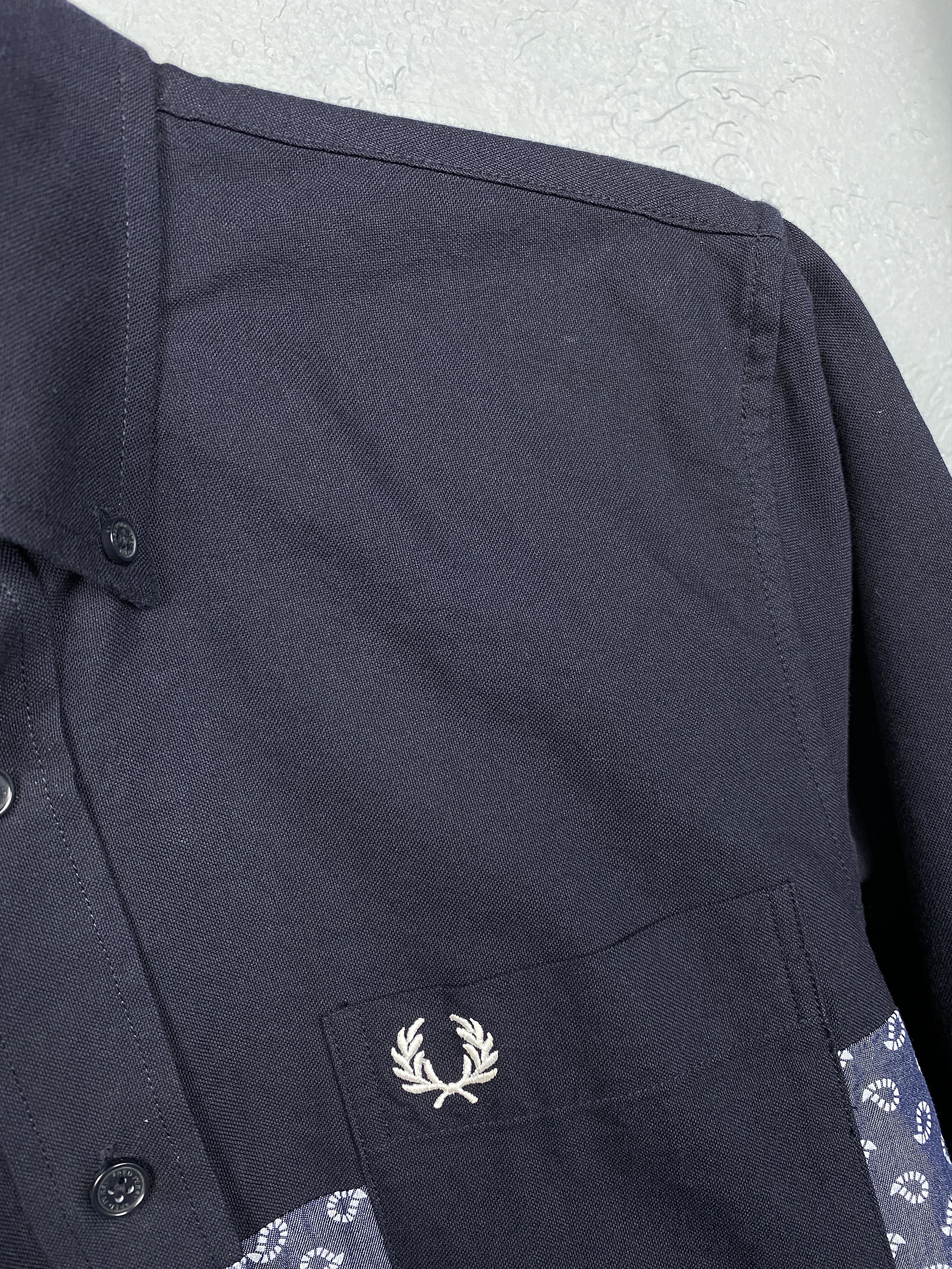 Drake's × Fred Perry Fred Perry Drakes Vintage Mens Long Sleeve Shirt Size US S / EU 44-46 / 1 - 3 Thumbnail