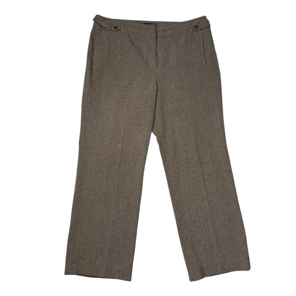 Other Larry Levine Petite Brown Pants Size 12 Petite Size 34" / US 12 / IT 48 - 1 Thumbnail