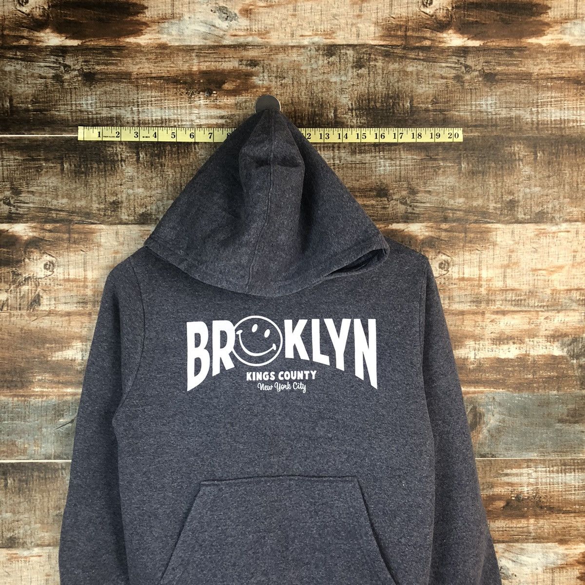 Japanese Brand Broklyn home boys sweatshirt Grey Hoodie #A1459 Size US S / EU 44-46 / 1 - 2 Thumbnail
