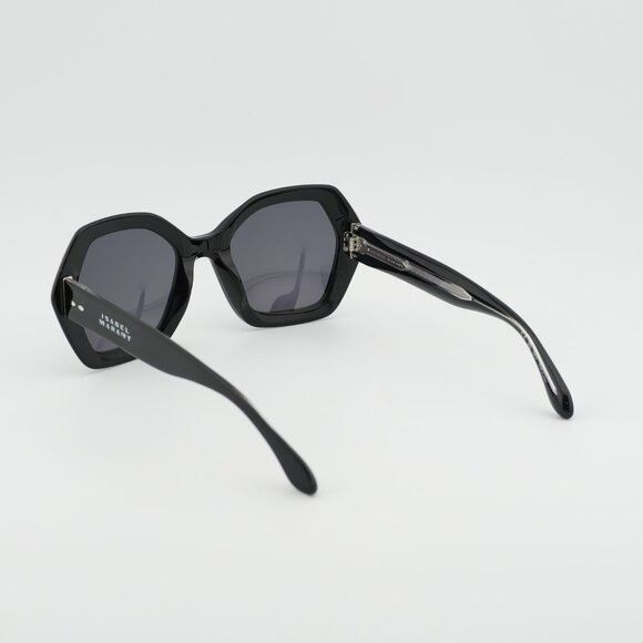Isabel Marant IM 0107/G/S 0807 IR Sunglasses Black Geometric Frame, Grey Lenses Isabel Marant IM 0107/G/S 807 IR Sunglasses Black - eye-oo.com main image 4