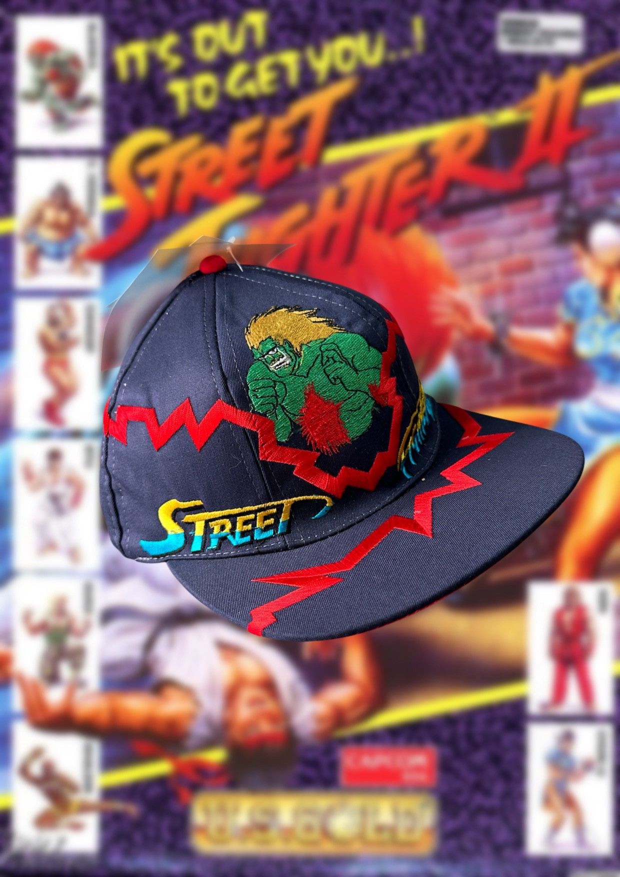 Other 1996 VINTAGE RARE STREET FIGHTER 2 CAP BLANKA Size ONE SIZE - 1 Thumbnail