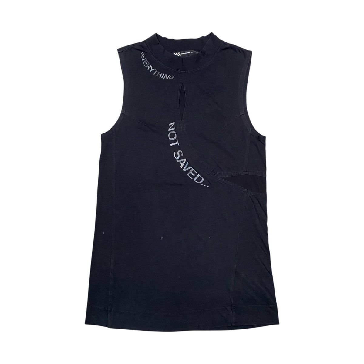 Y-3 Adidas Y-3 by Yohji Yamamoto Jersey T Shirt Tank Top Black Size S / US 4 / IT 40 - 1 Thumbnail