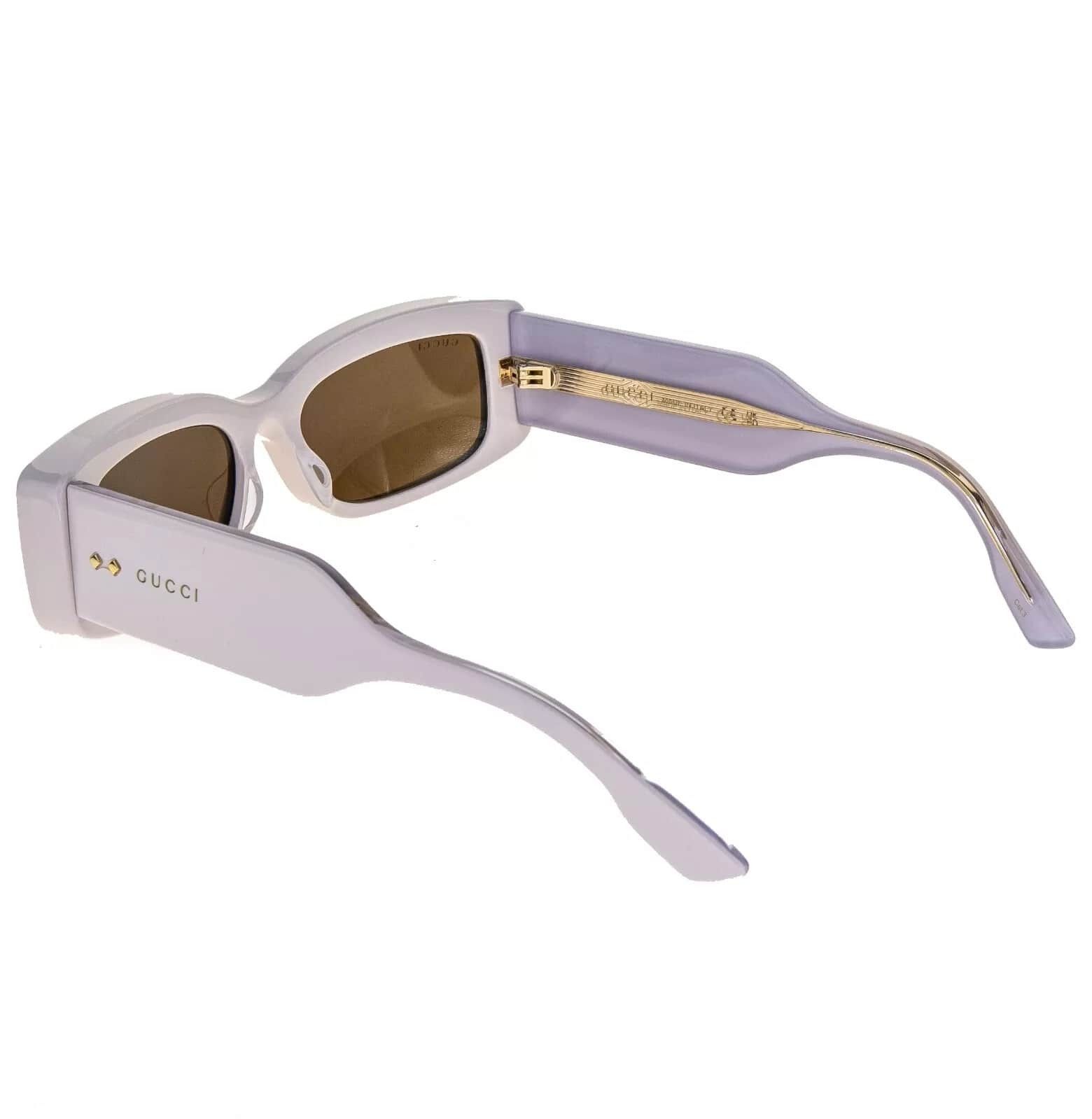 Gucci GUCCI 1528 Ivory Lilac Narrow Gg1528S Sunglasses 003 Size ONE SIZE - 6 Thumbnail