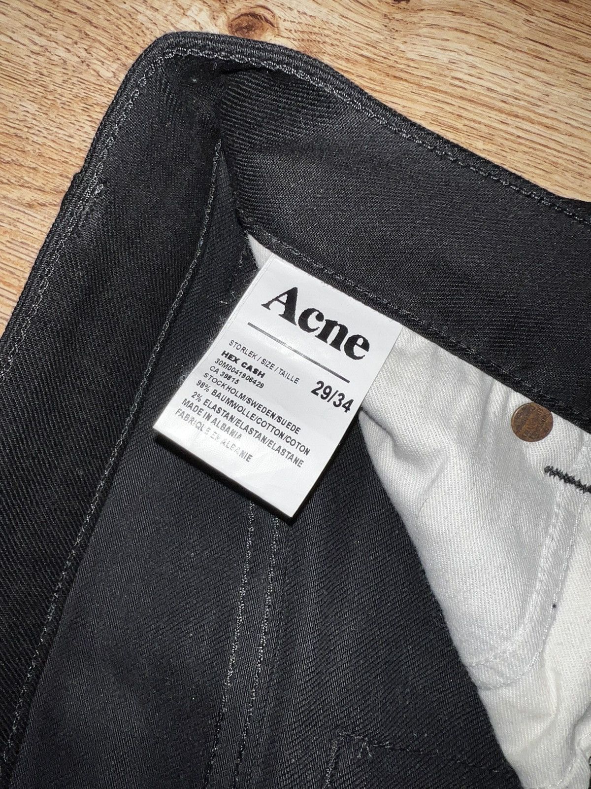 Acne Studios Slim Jeans Acne Distress Denim Low Rise 🟦 Size US 29 - 14 Thumbnail