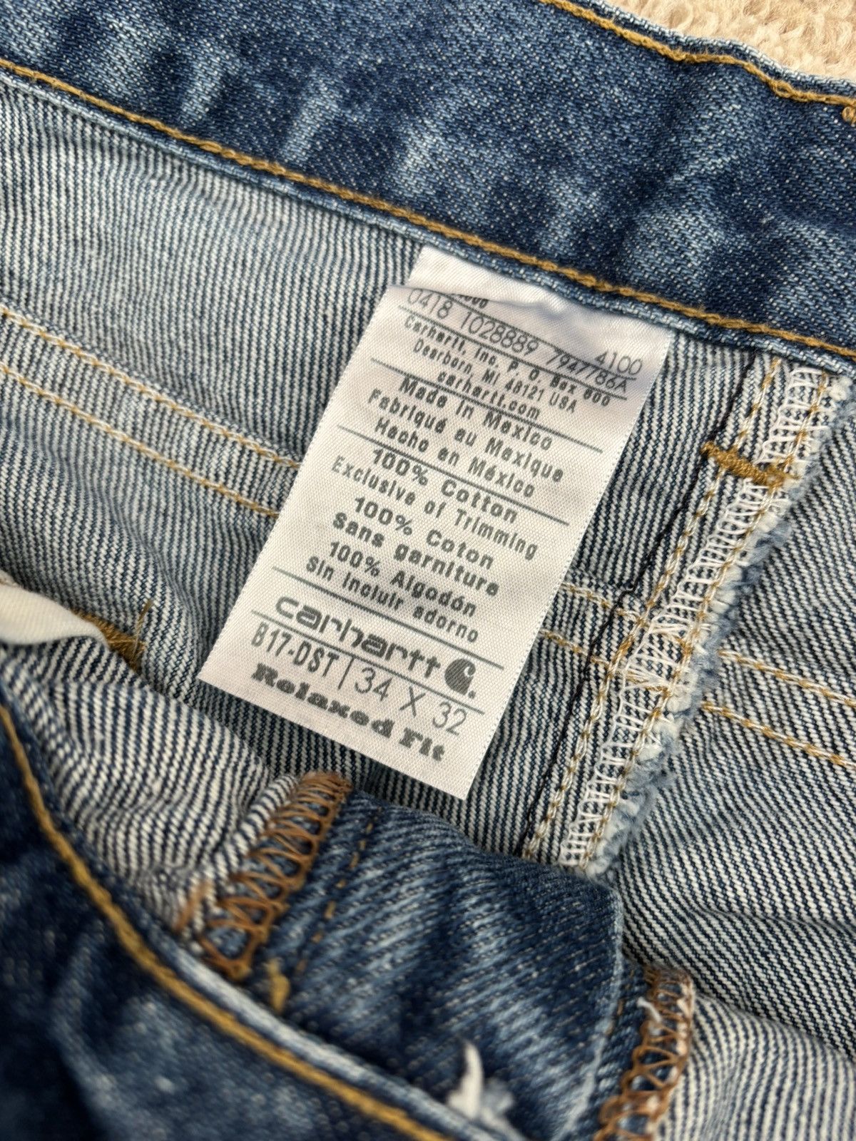 Carhartt Vintage Carhartt Denim Workwear Pants Size US 34 / EU 50 - 3 Thumbnail