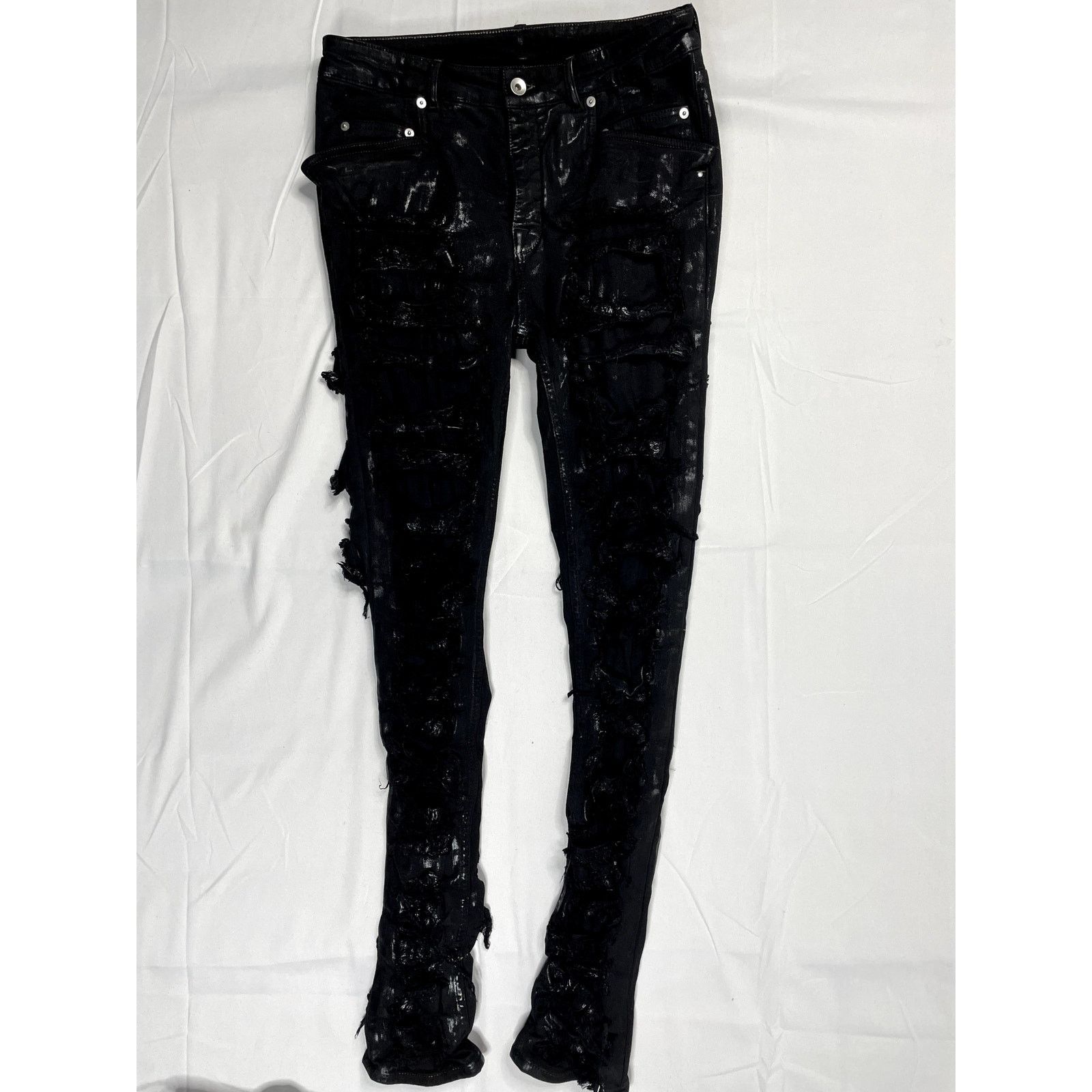 Rick Owens Drkshdw Rick Owens DRKSHDW Tyrone Cut Jeans 33 New Size US 33 - 4 Thumbnail