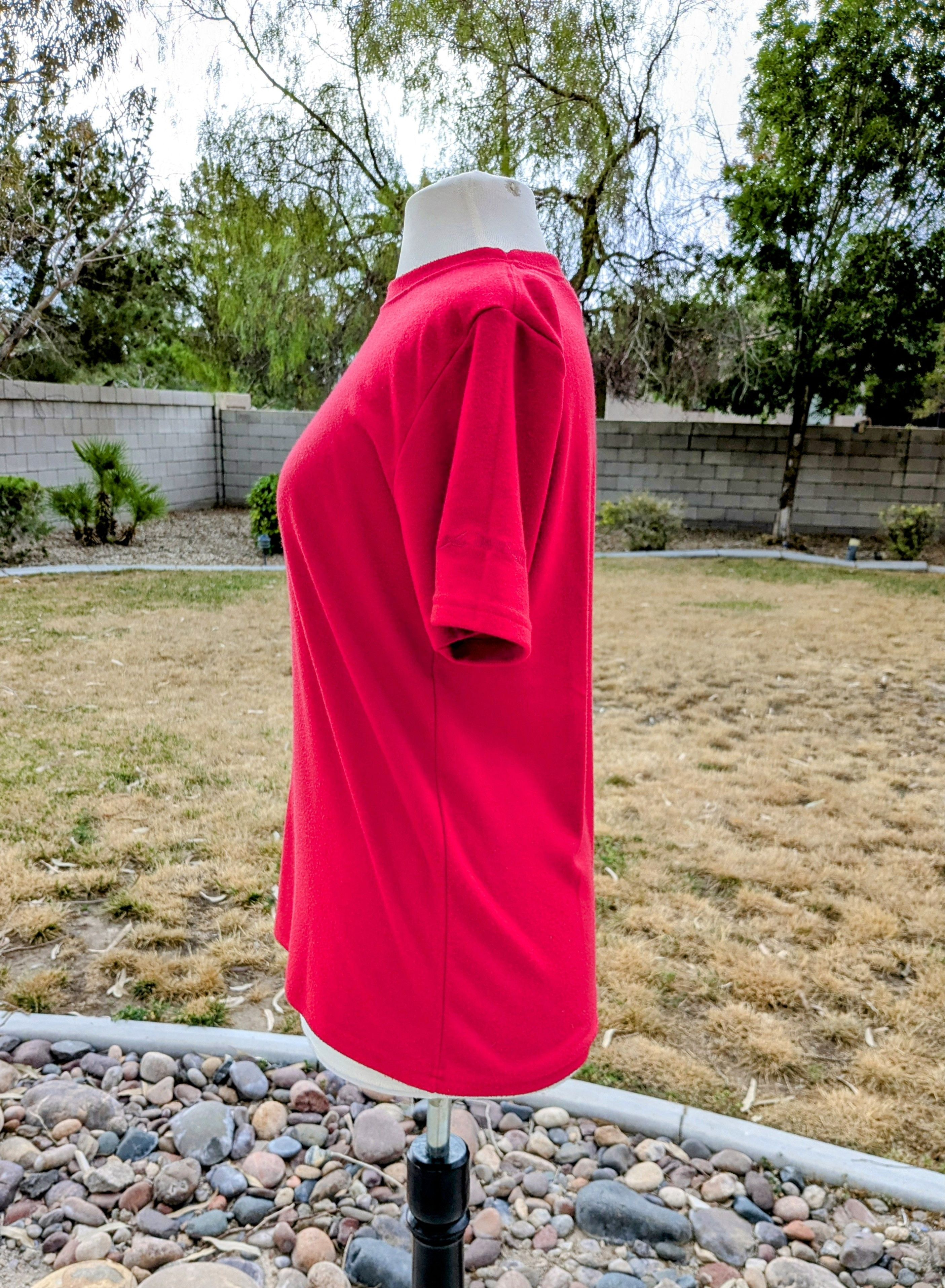Designer Travel Smith Logo Womens CoolMax Red S/S Shirt USA-Made Top Size S / US 4 / IT 40 - 2 Thumbnail