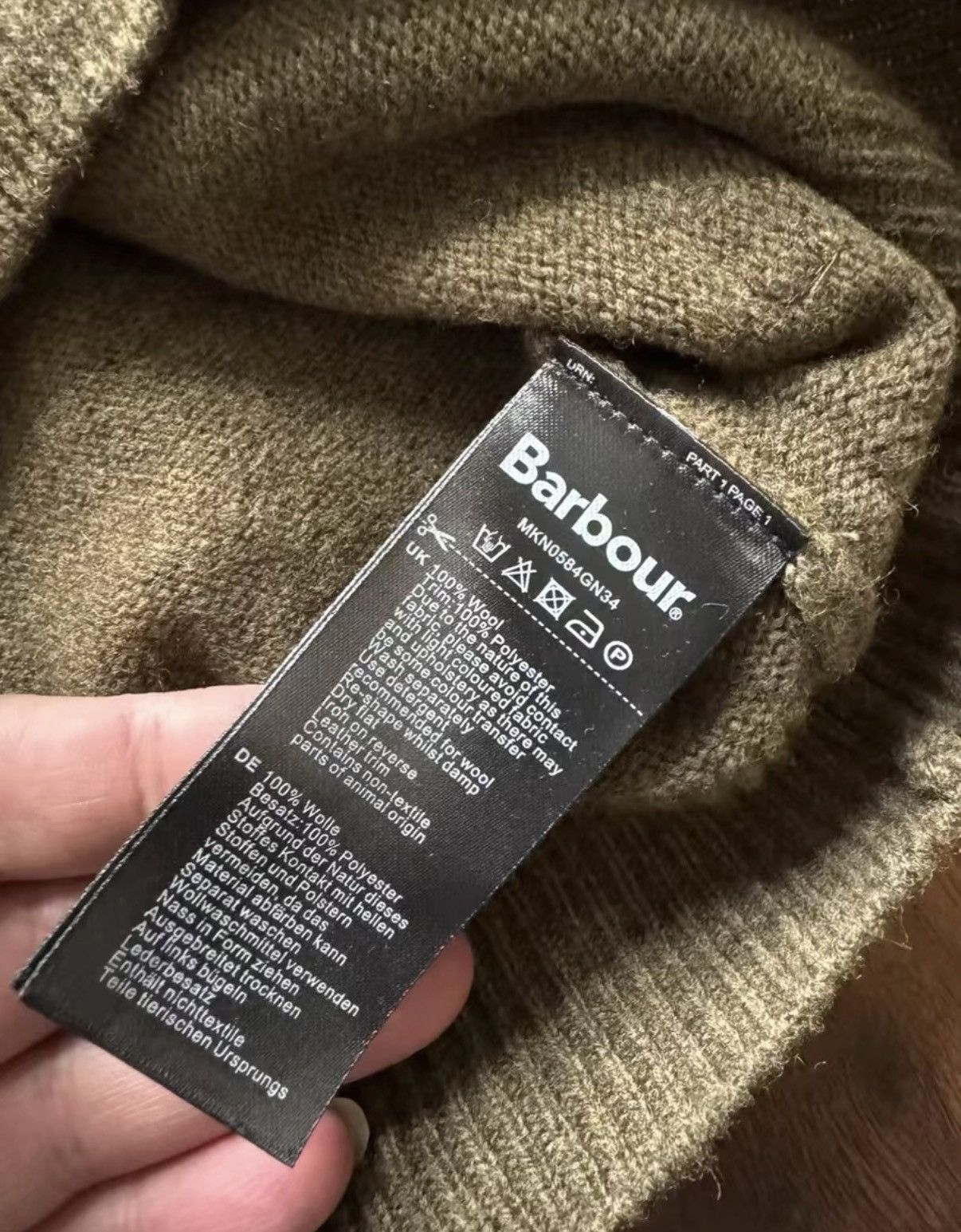 Barbour Barbour Sweater 100% Wool K21 Size US M / EU 48-50 / 2 - 4 Thumbnail