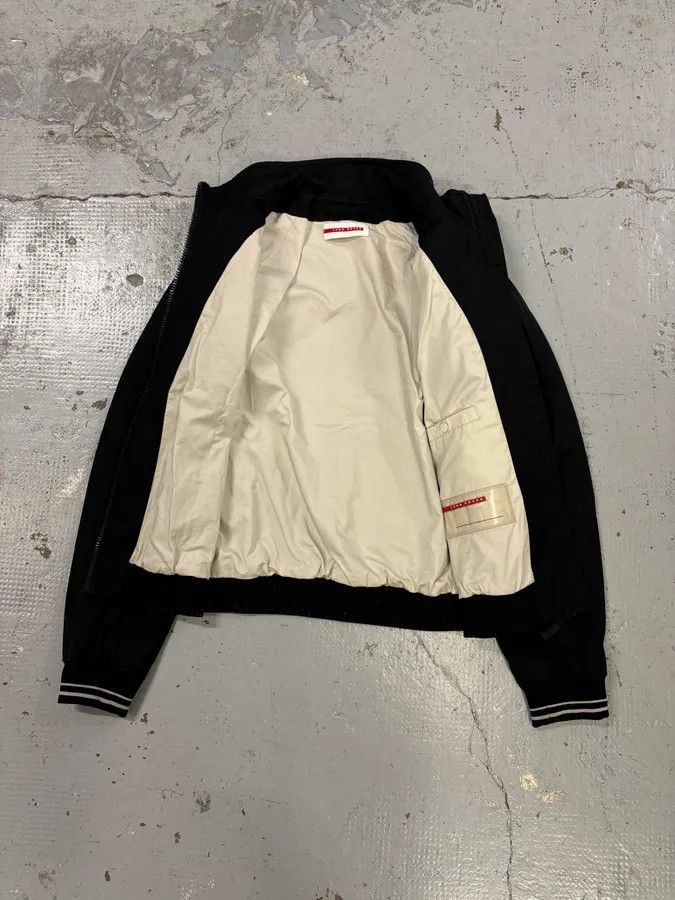 Prada 2000s Luna Rossa Navy Nylon Embroidered Logo Light Jacket Size M / US 6-8 / IT 42-44 - 7 Thumbnail