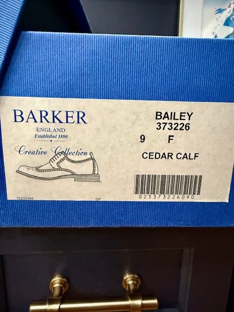 Barker Bailey Cedar Calf Brogue Derby Shoes Size US 9 / EU 42 - 5 Thumbnail