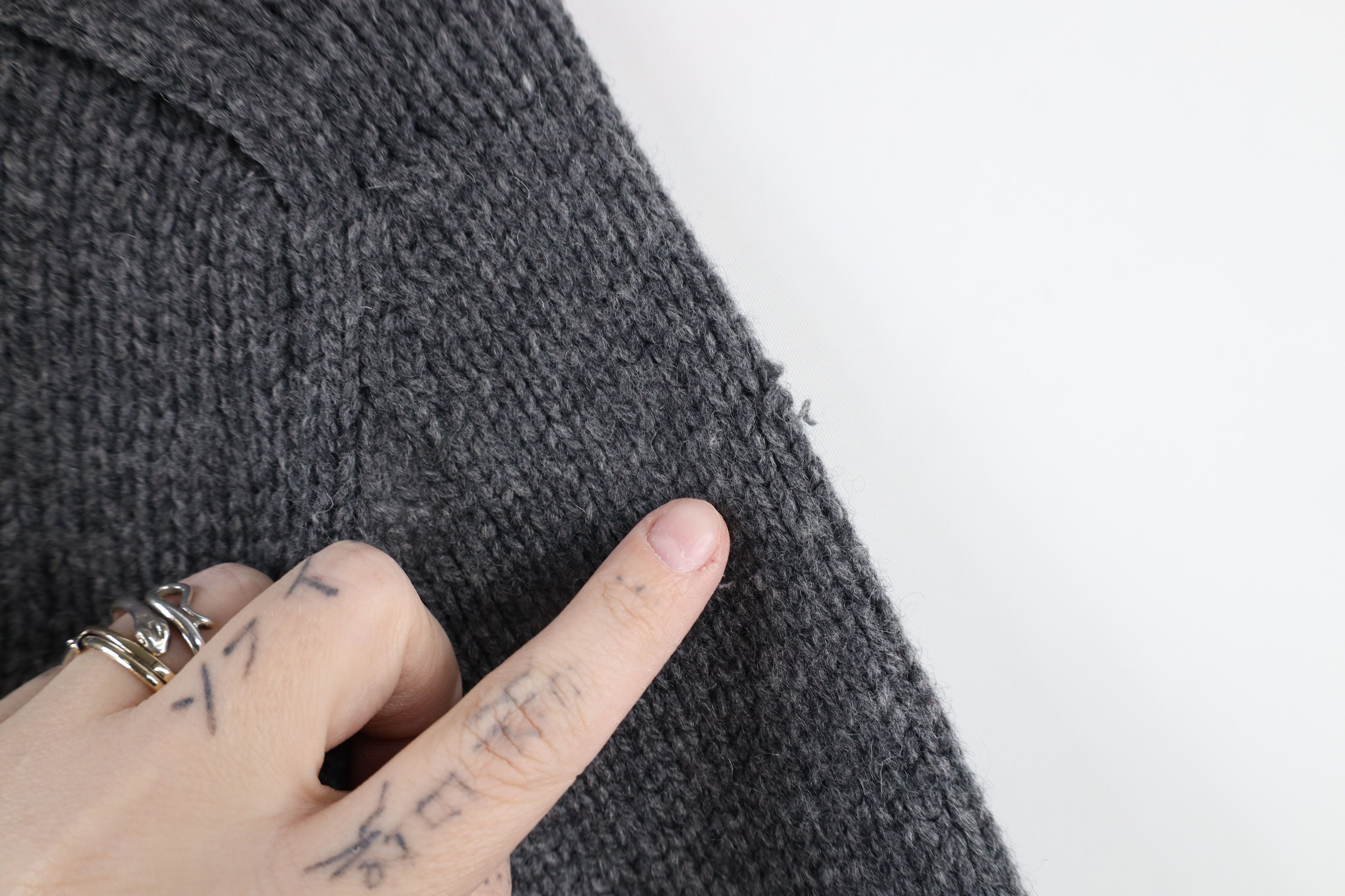 J.Crew × Vintage Vintage 90s J Crew Lambs Wool Knit Crewneck Sweater Gray Size L / US 10 / IT 46 - 4 Thumbnail