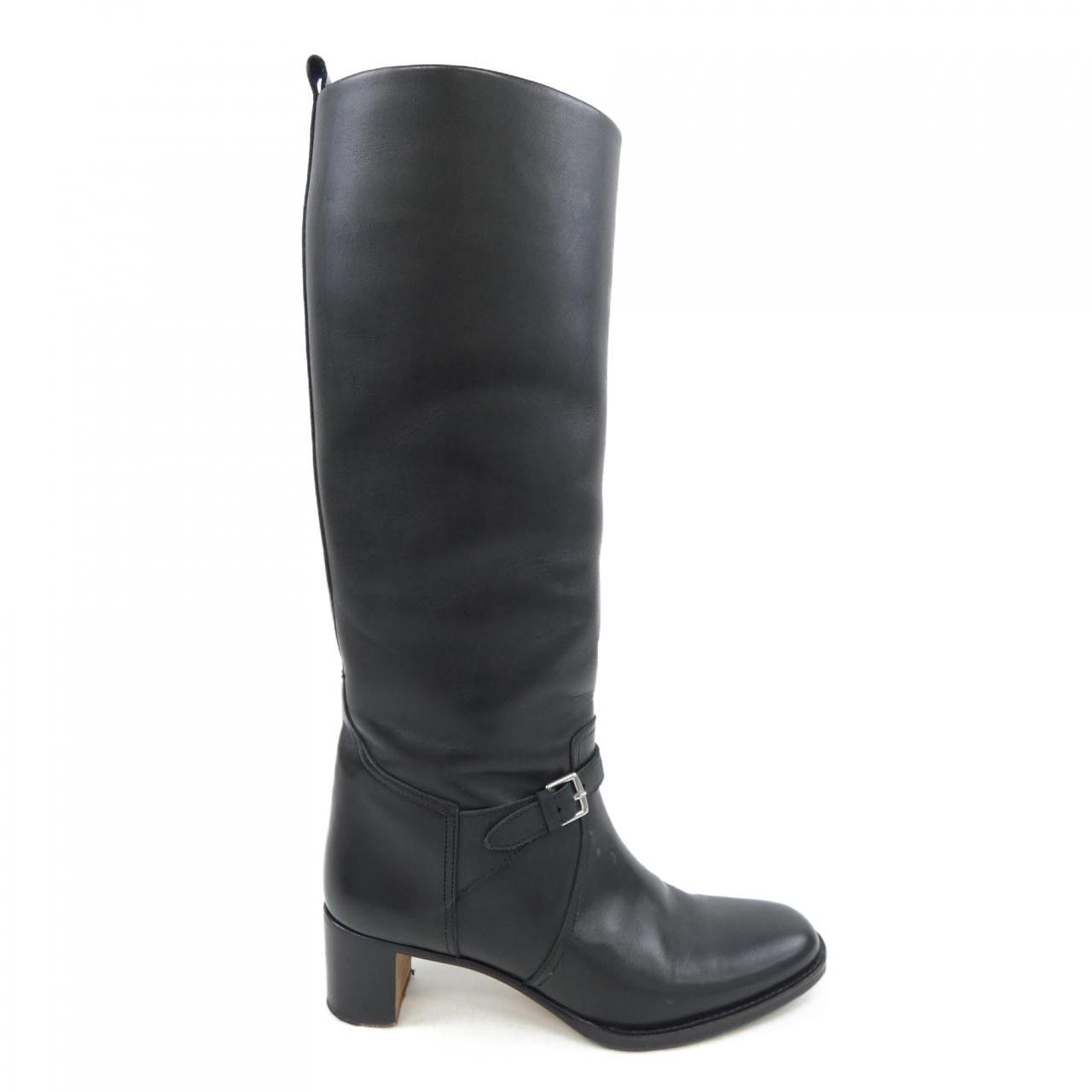 Hermes Hermes Hermes Long Boots Leather Long Boots 37 Leather Shoes DUTY FREE for USA Size ONE SIZE - 1 Thumbnail